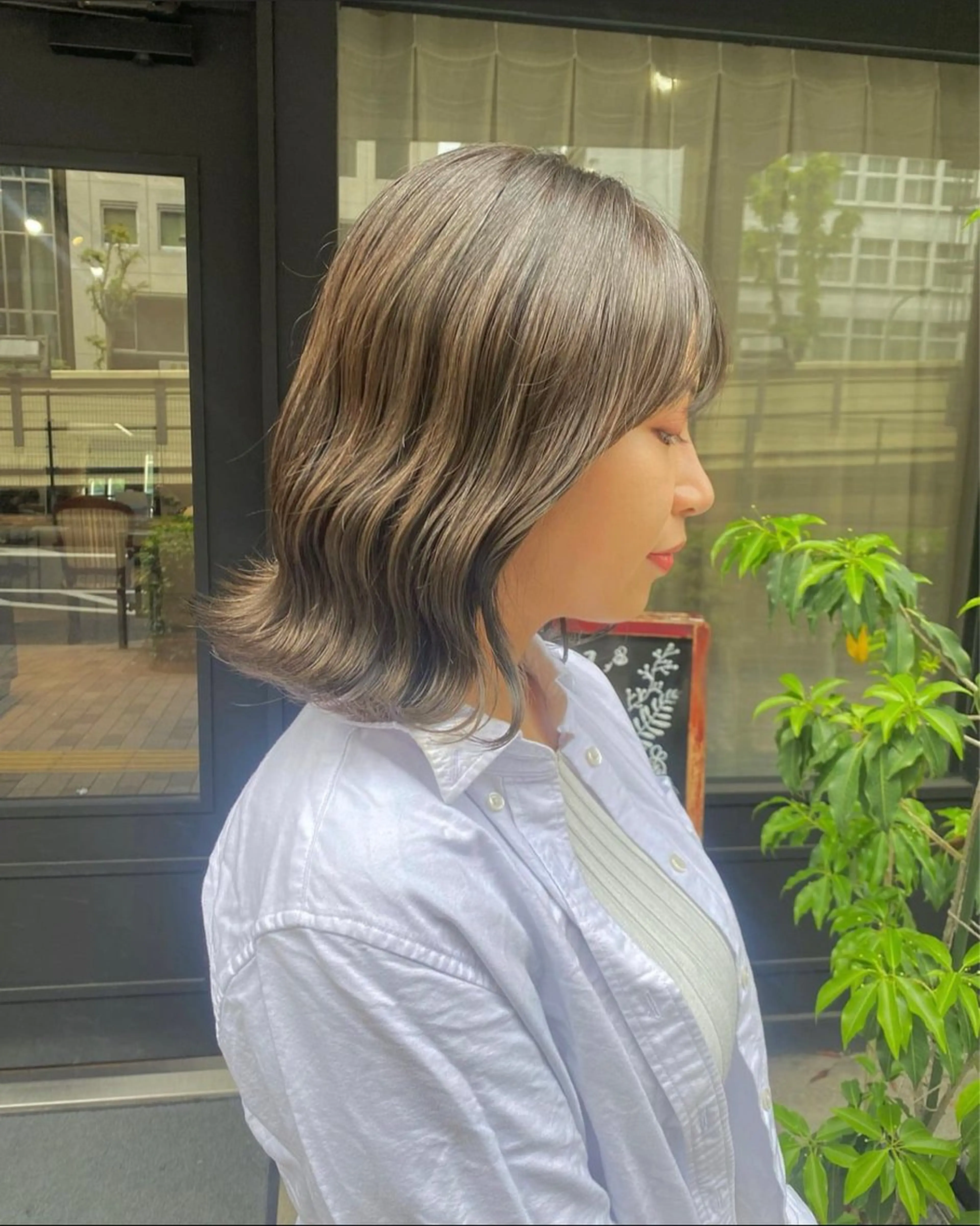 ショート カラー ベージュカラー オリーブベージュ ✨メンズ縮毛モデル 募集✨イブキのヘアスタイル