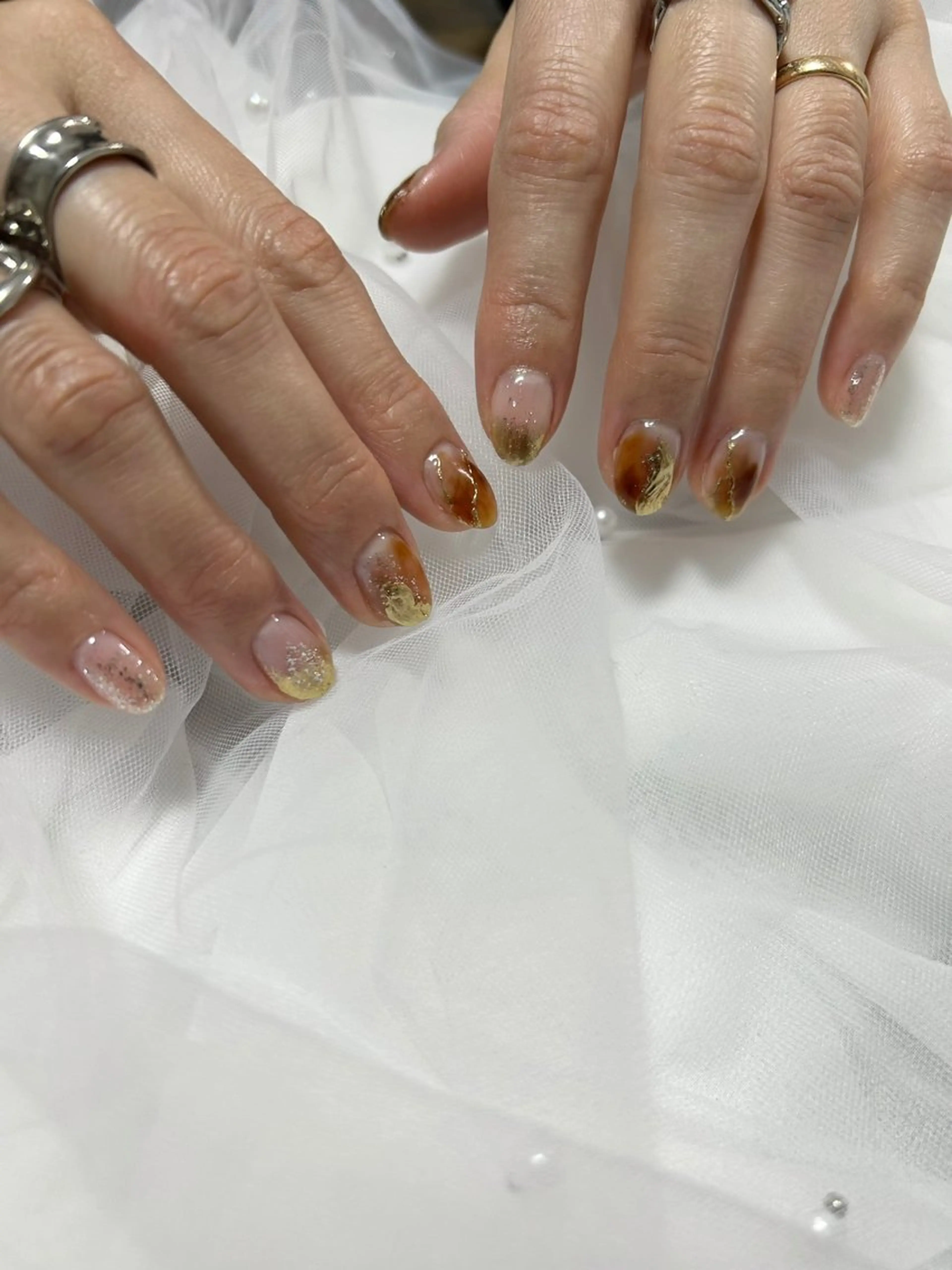 ネイル ニュアンスネイル ハンドネイル Ruly nail yuzunaのネイルデザイン