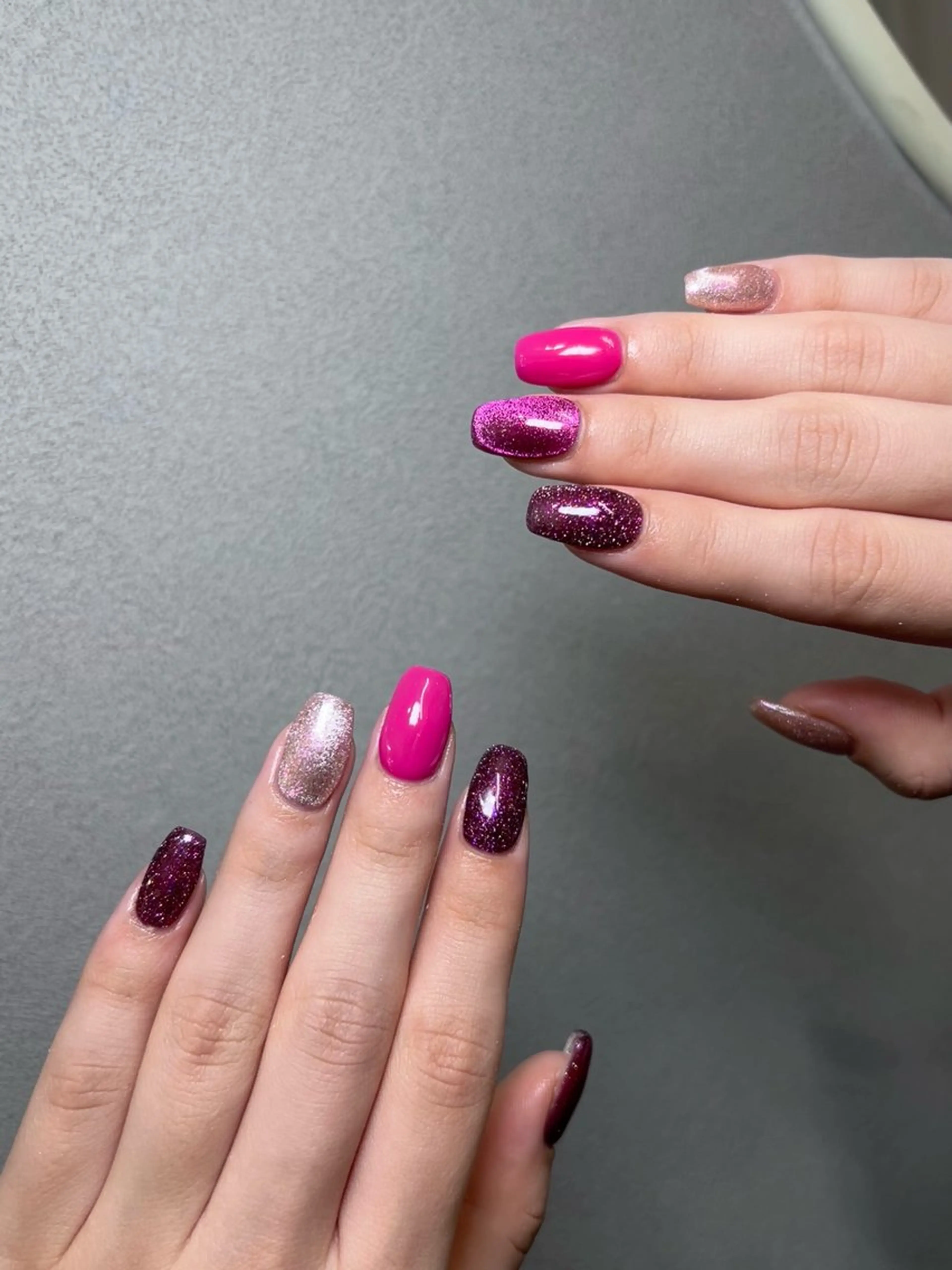 ネイル ピンク Luna nail— kanaeのネイルデザイン