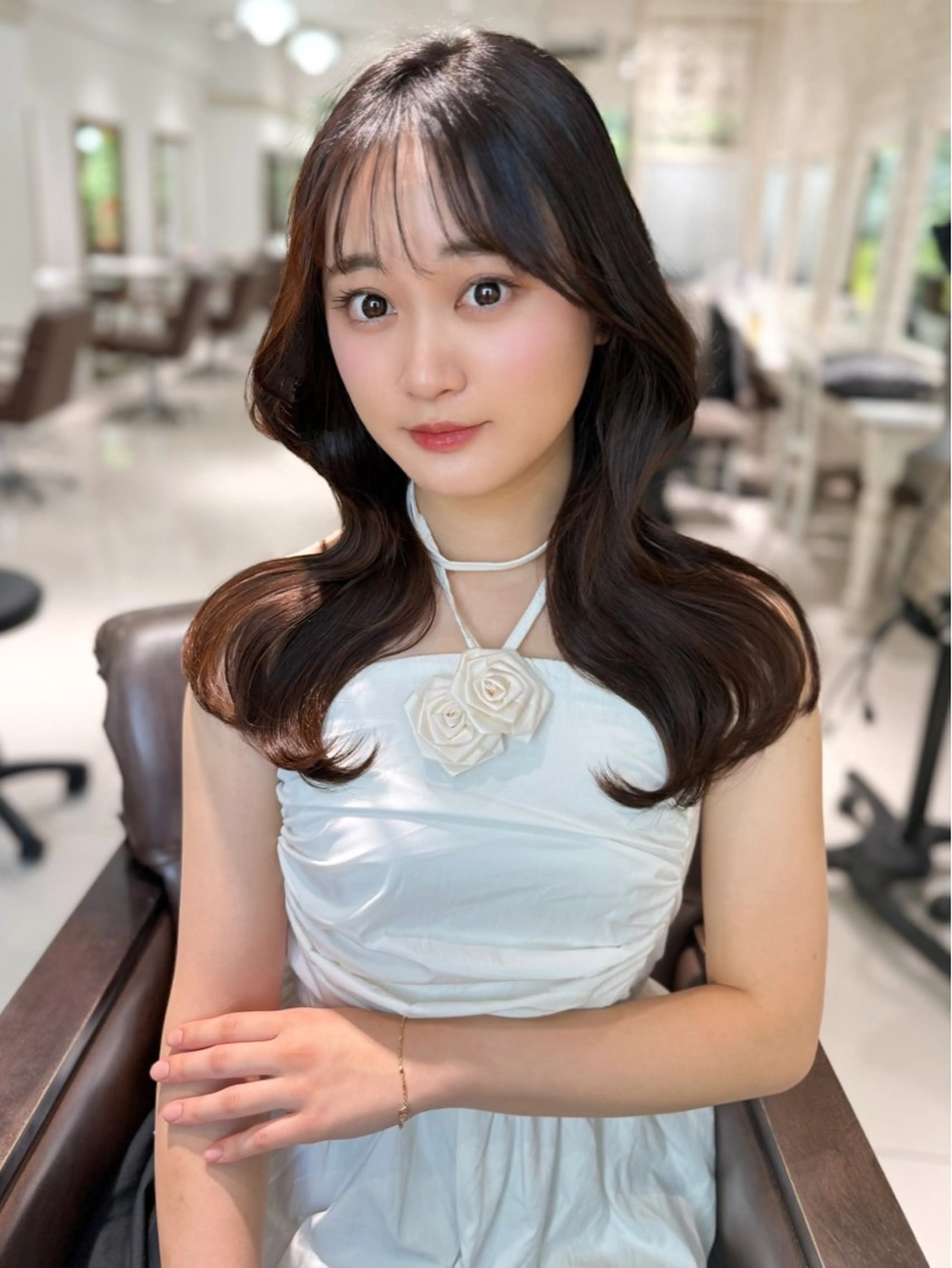 ロング 髪質改善 トリートメント トリートメント ヘッドスパ 🍓韓国ぷるんと艶髪 🍓☁️HoNo☁️のヘアスタイル