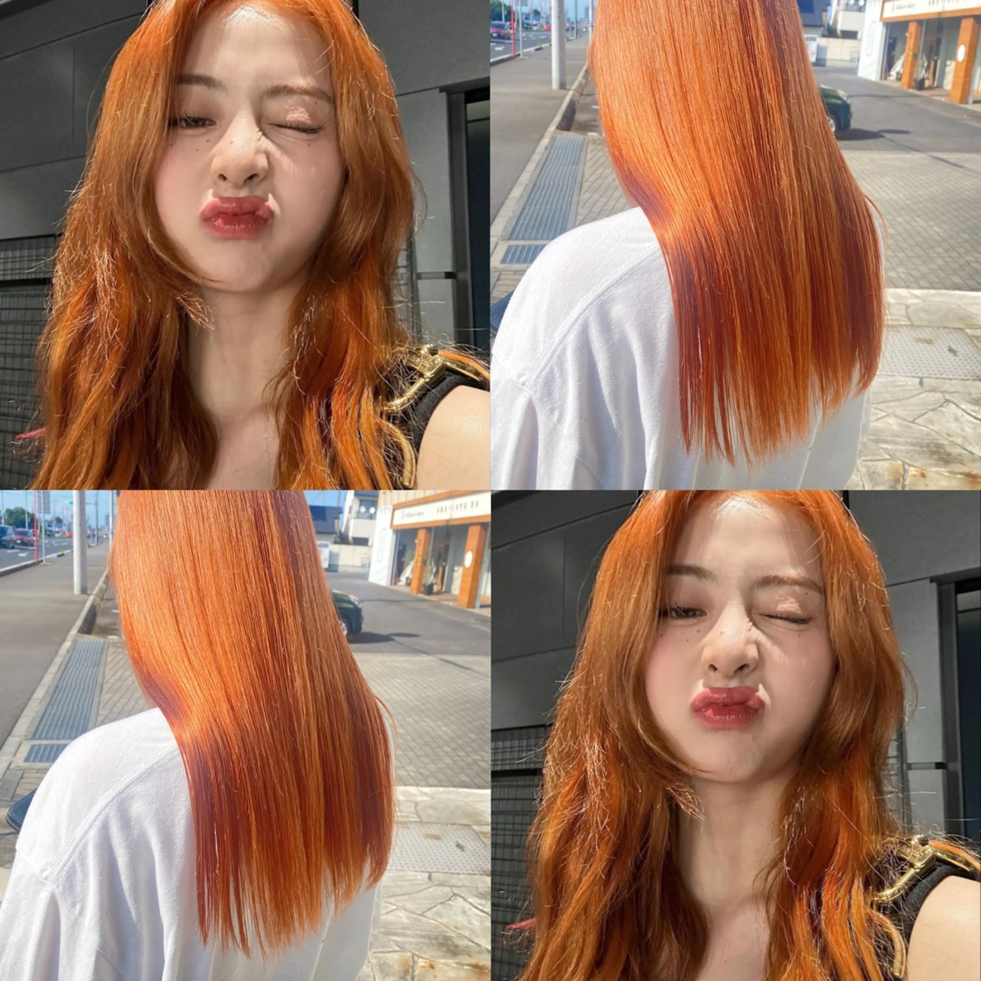 ロング ヘアカラー 韓国ヘア特化 💟 ララア 💟のヘアスタイル