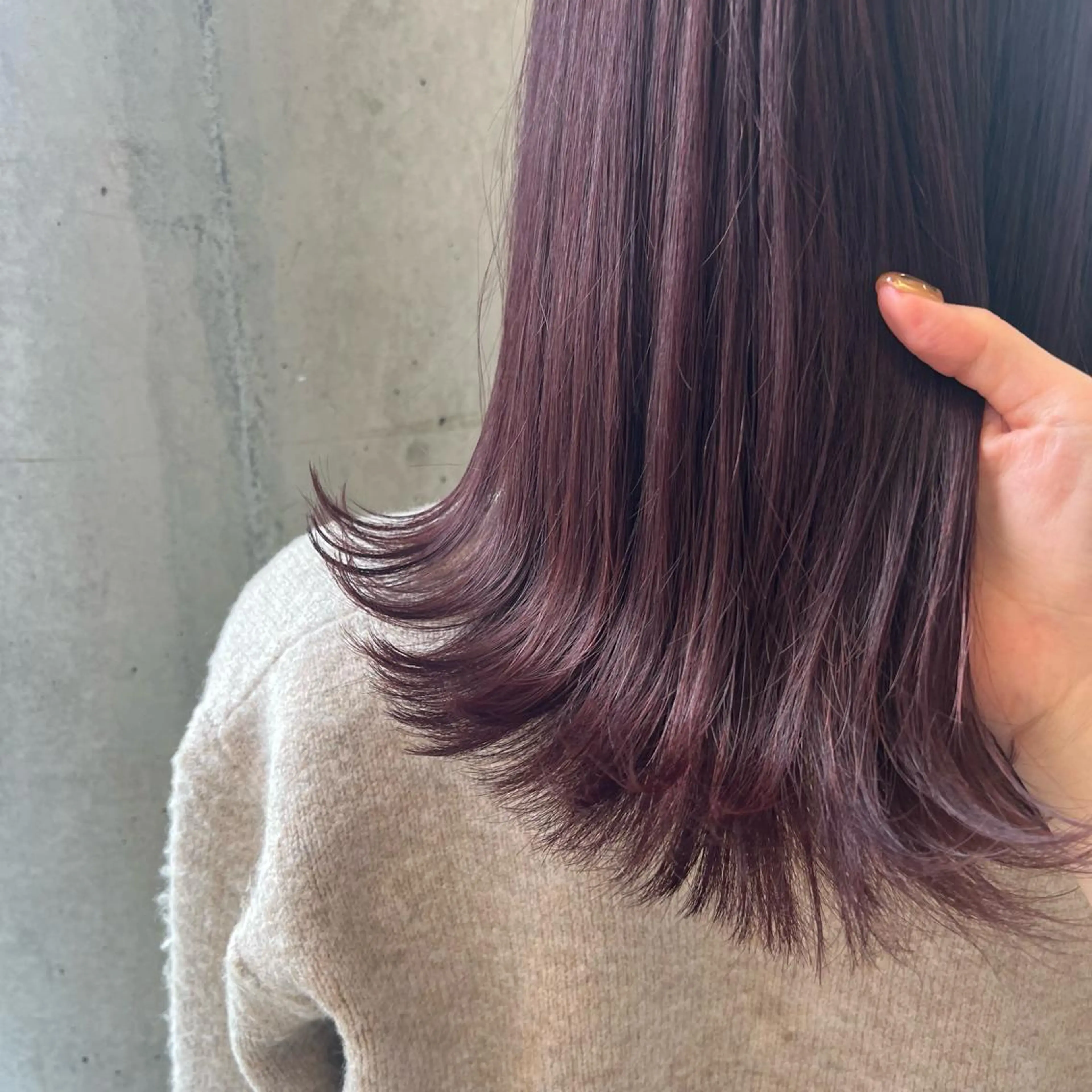 ミディアム カラー SALOWIN川崎WEST店所属・🌷川崎/アレンジ/ 暖色ボブ/コトネ🌷のヘアスタイル