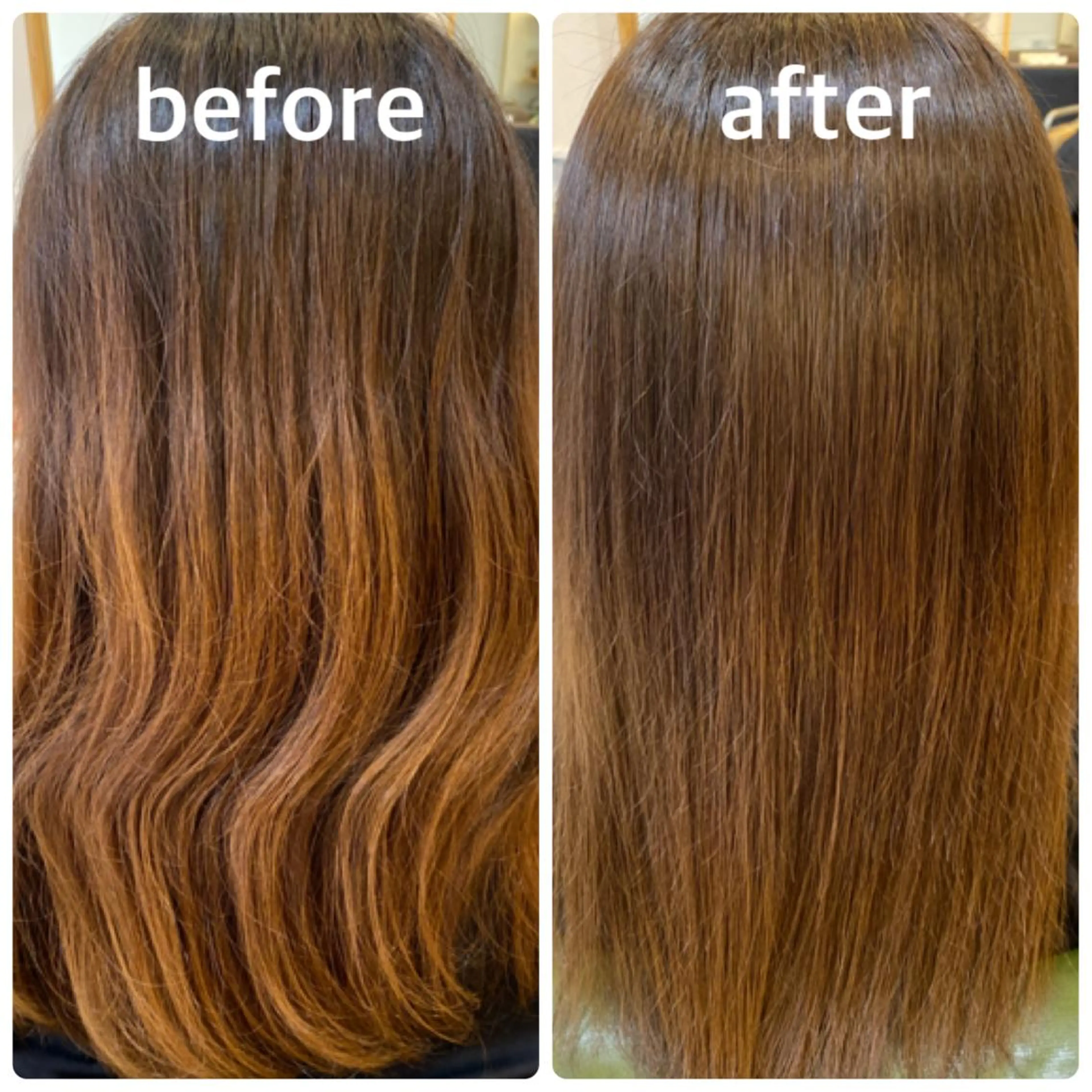 セミロング カラー カット ヘアカラー トリートメント エイト ウメダのヘアスタイル