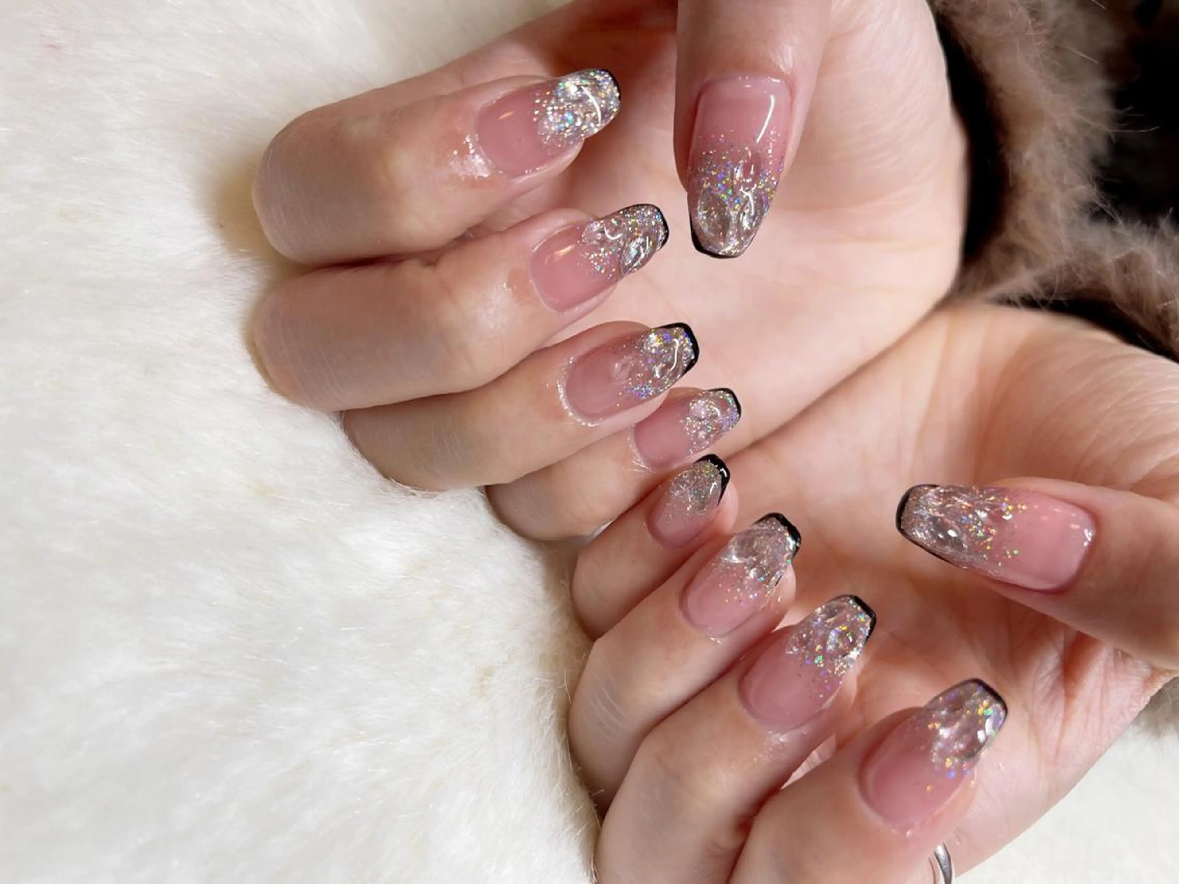 ネイル フラッシュネイル ラメ(グリッター) ワンホンネイル BINEL REINAのネイルデザイン