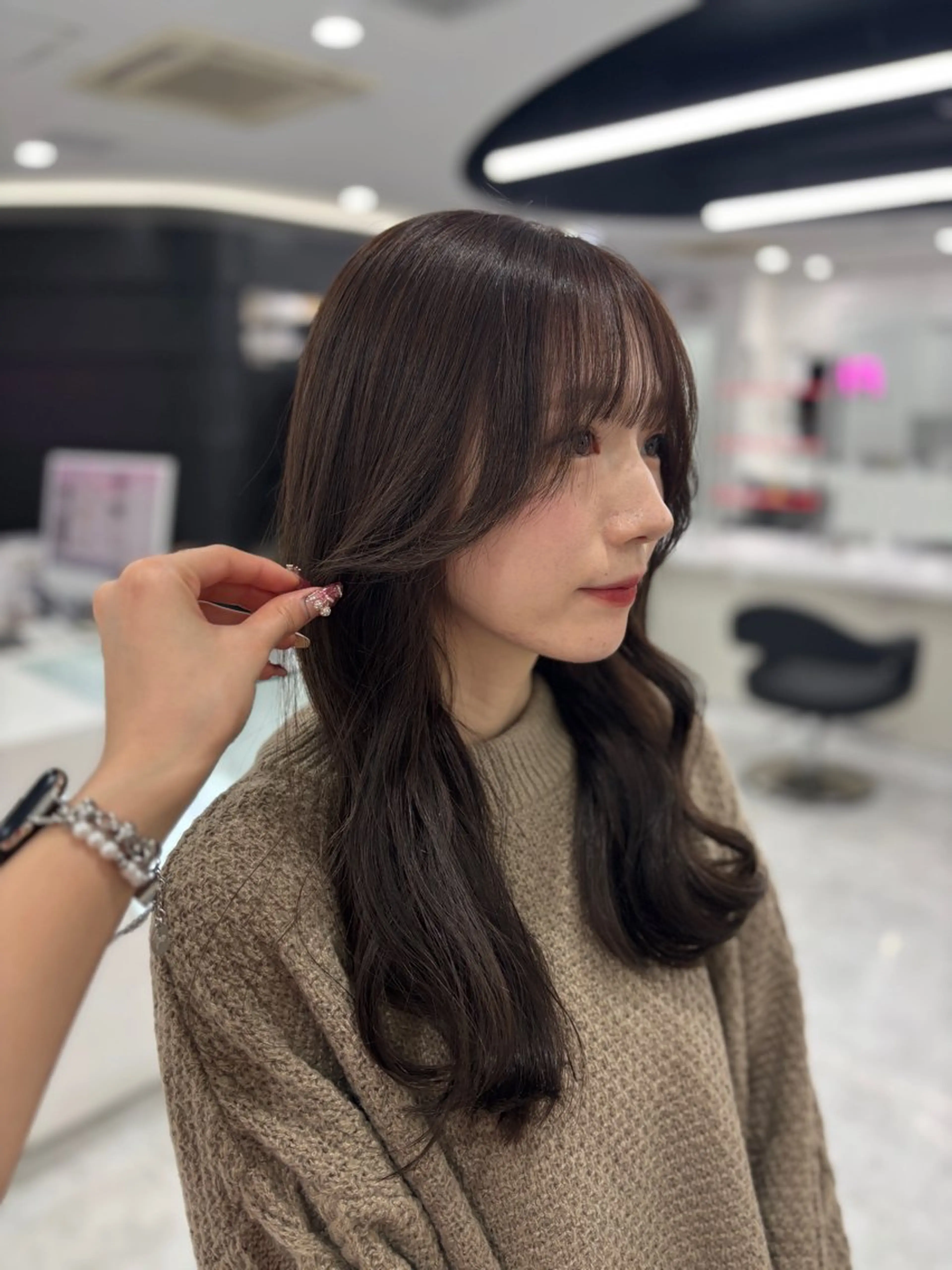 カラー 透明感カラー ダブルカラー ヘアカラー トリートメント 🎀ハイトーン✖︎ 暖色🎀RYUKAのヘアスタイル