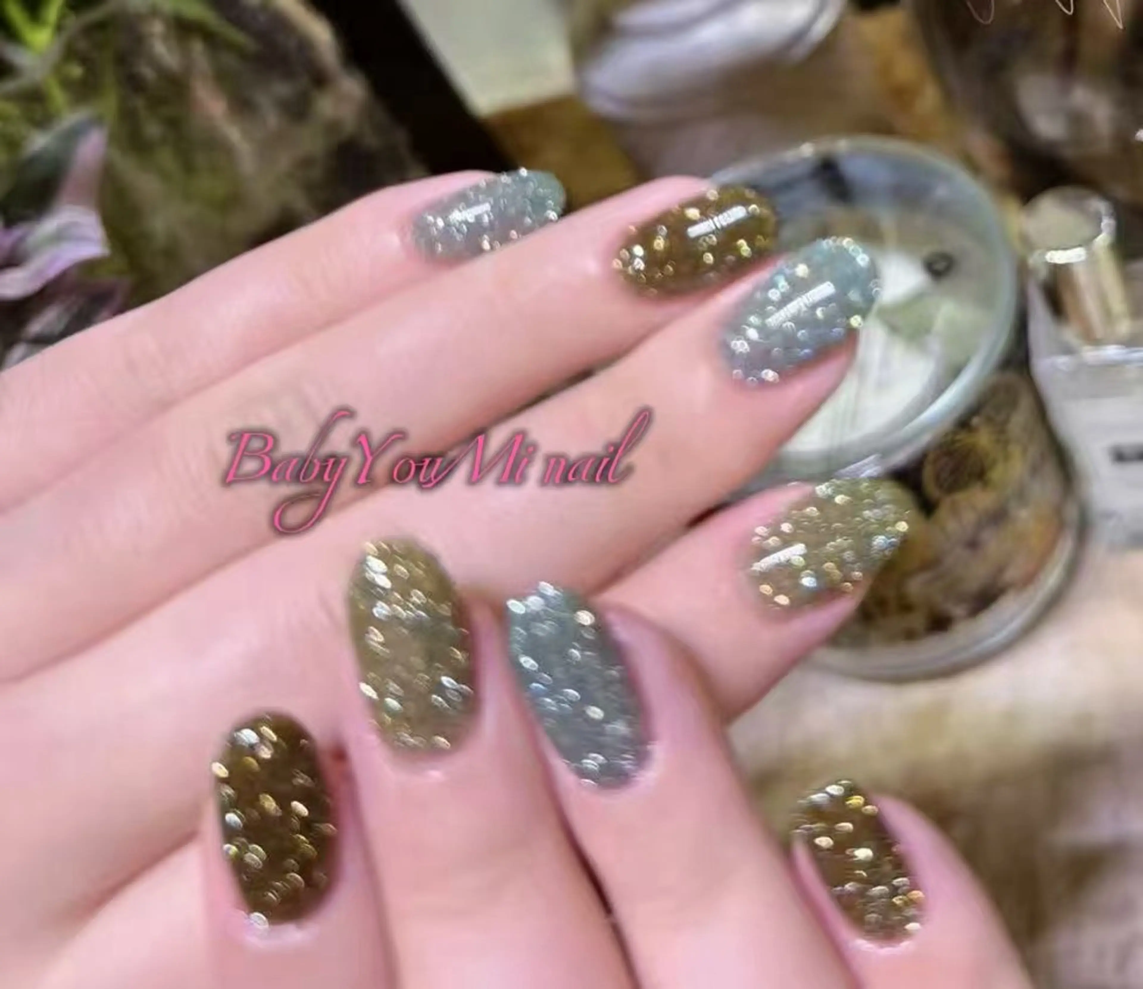 ネイル オーロラネイル フラワーネイル フットネイル フレンチネイル ジェルネイル ハンドネイル BabyYouMi nailのネイルデザイン