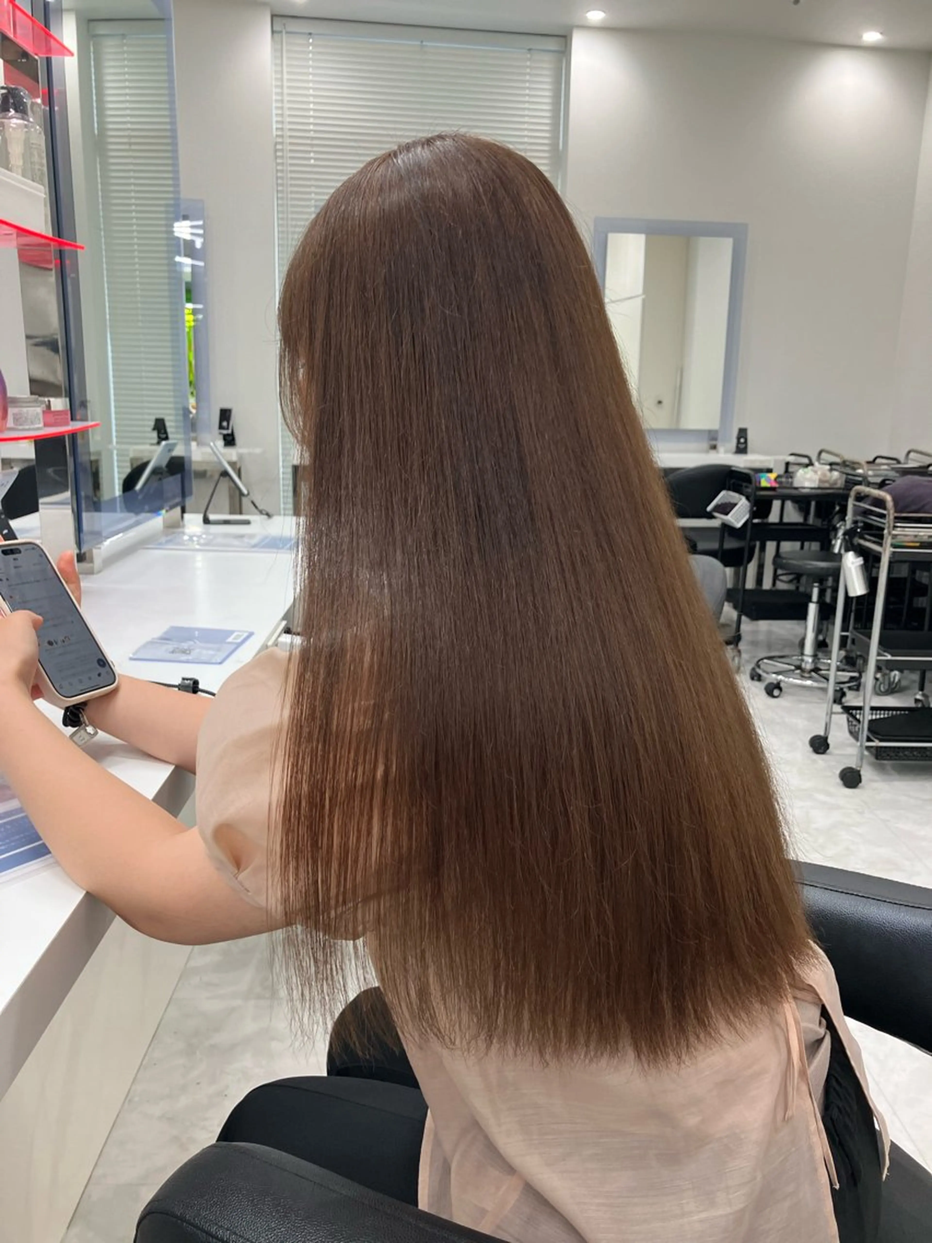 ロング カラー ヘアアレンジ 🫧透明感ラベンダー 似合わせ🫧あい🫧のヘアスタイル