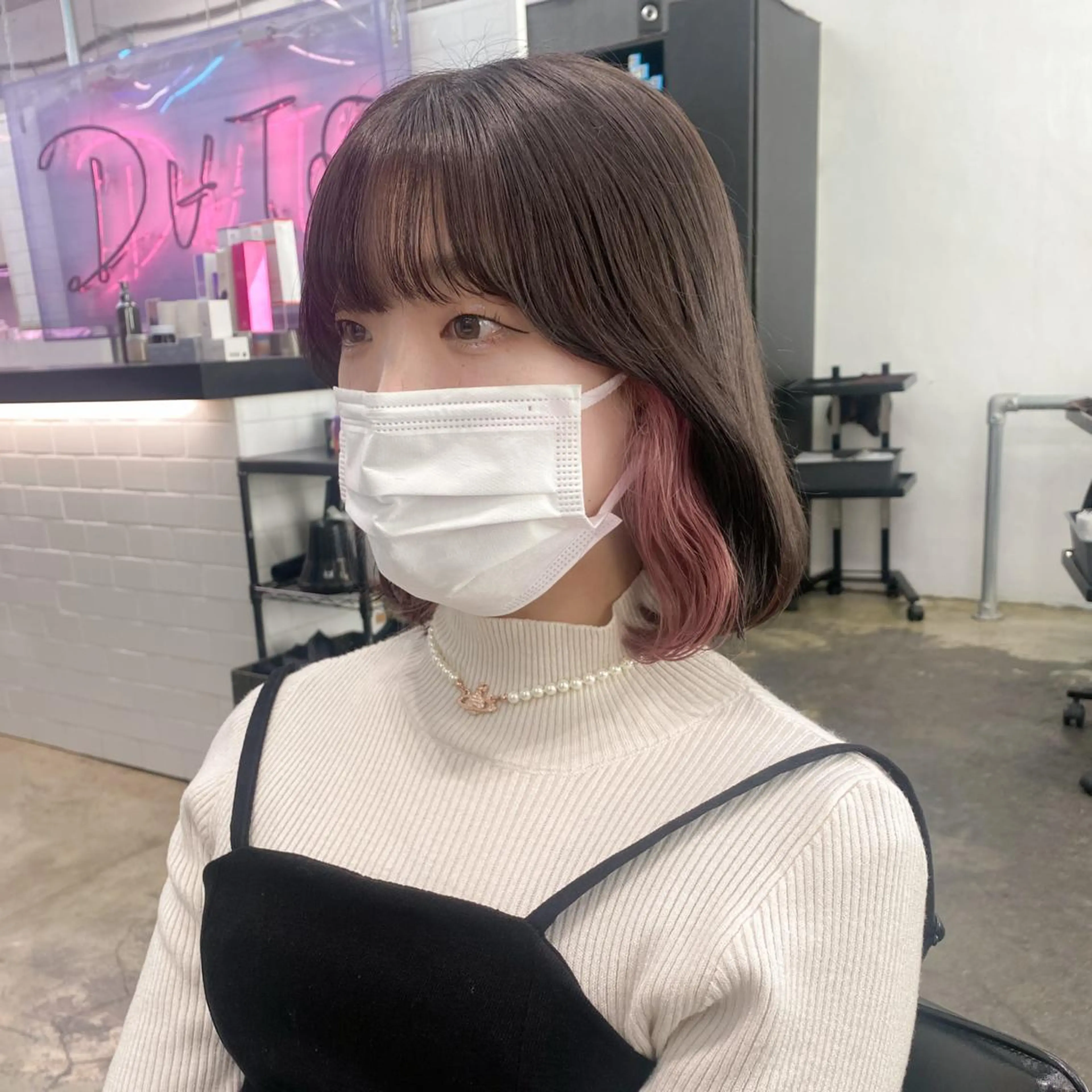 ミディアム カラー 💗💗韓国レイヤー yu-ki💗💗のヘアスタイル