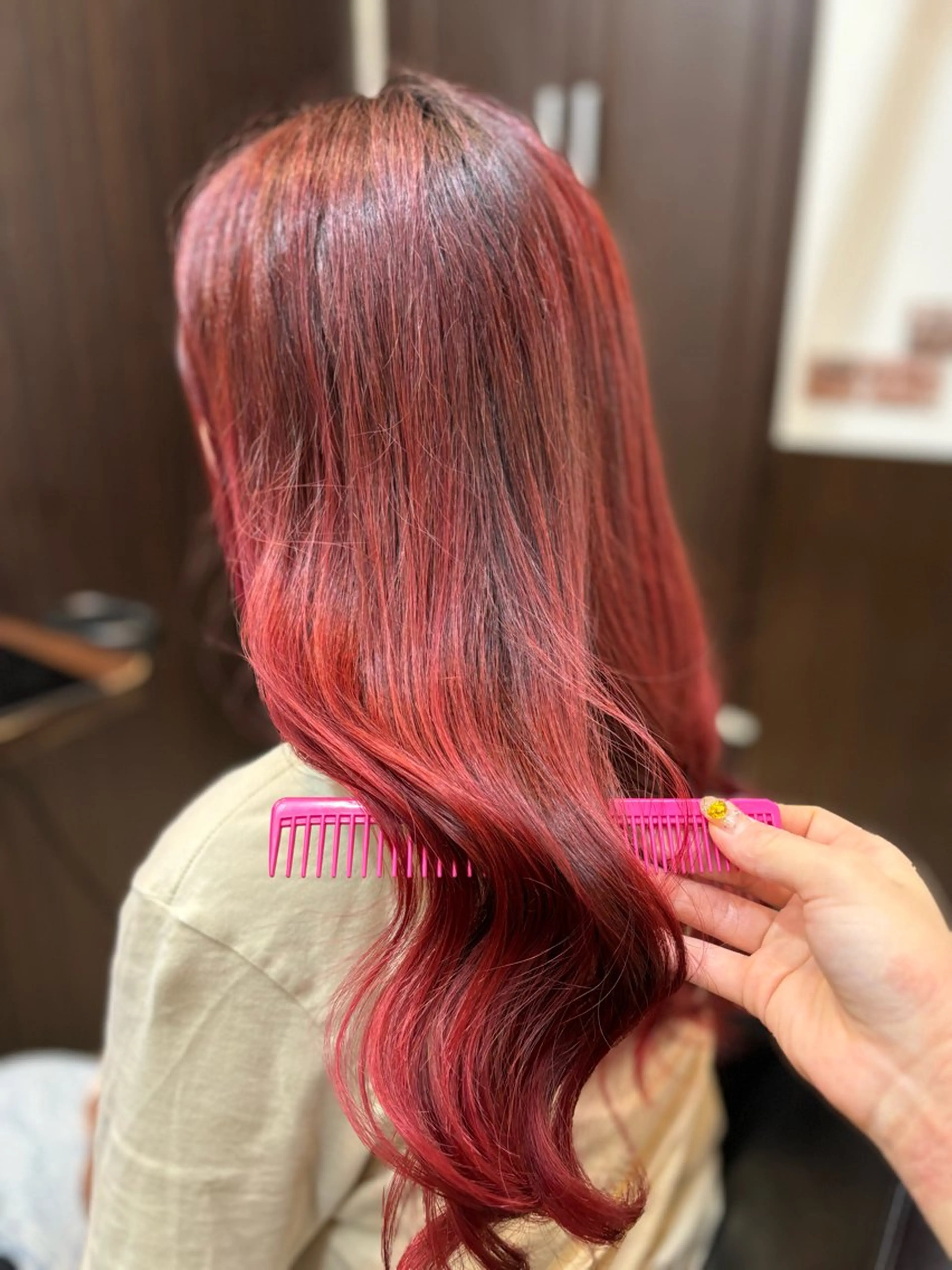 ロング カラー ヘアカラー トリートメント Riko 🎀🍪のヘアスタイル