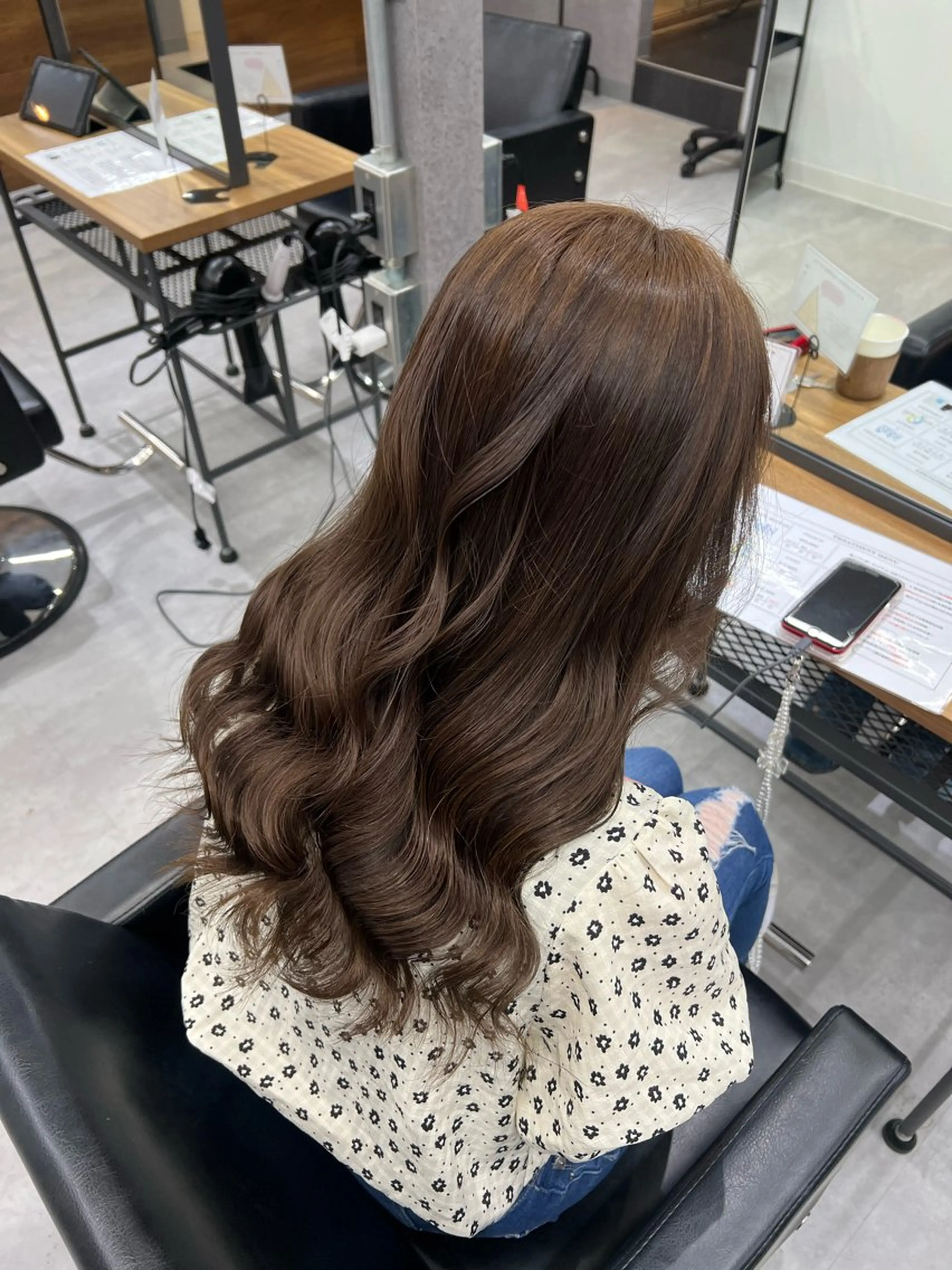 ロング カラー ベージュカラー ブラウンカラー ブラウンベージュ 透明感カラー カットモデル募集 八王子/kyocoのヘアスタイル
