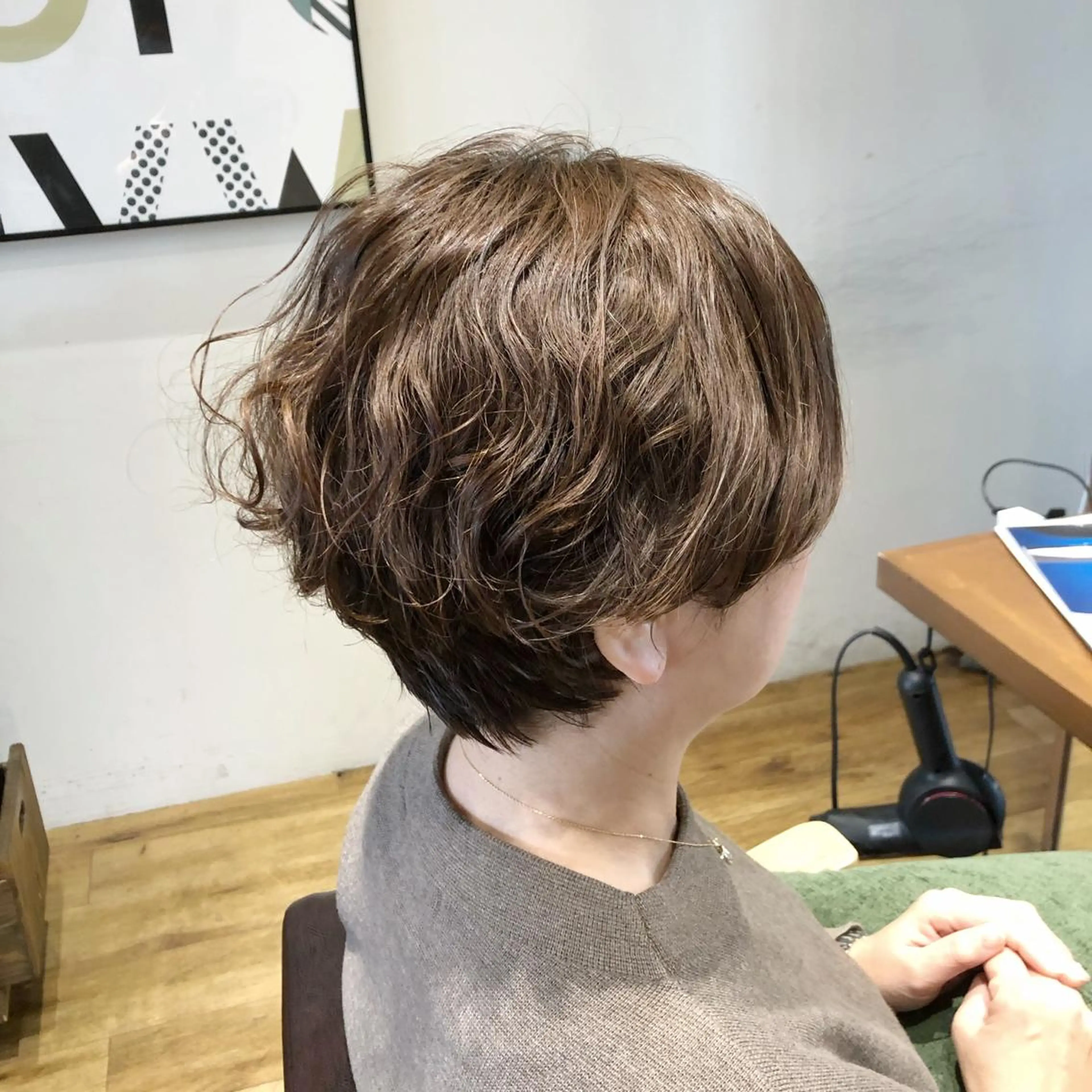 ショート パーマ ハンサムショート ショートヘア エアウェーブ ◇おの あすか◇のヘアスタイル