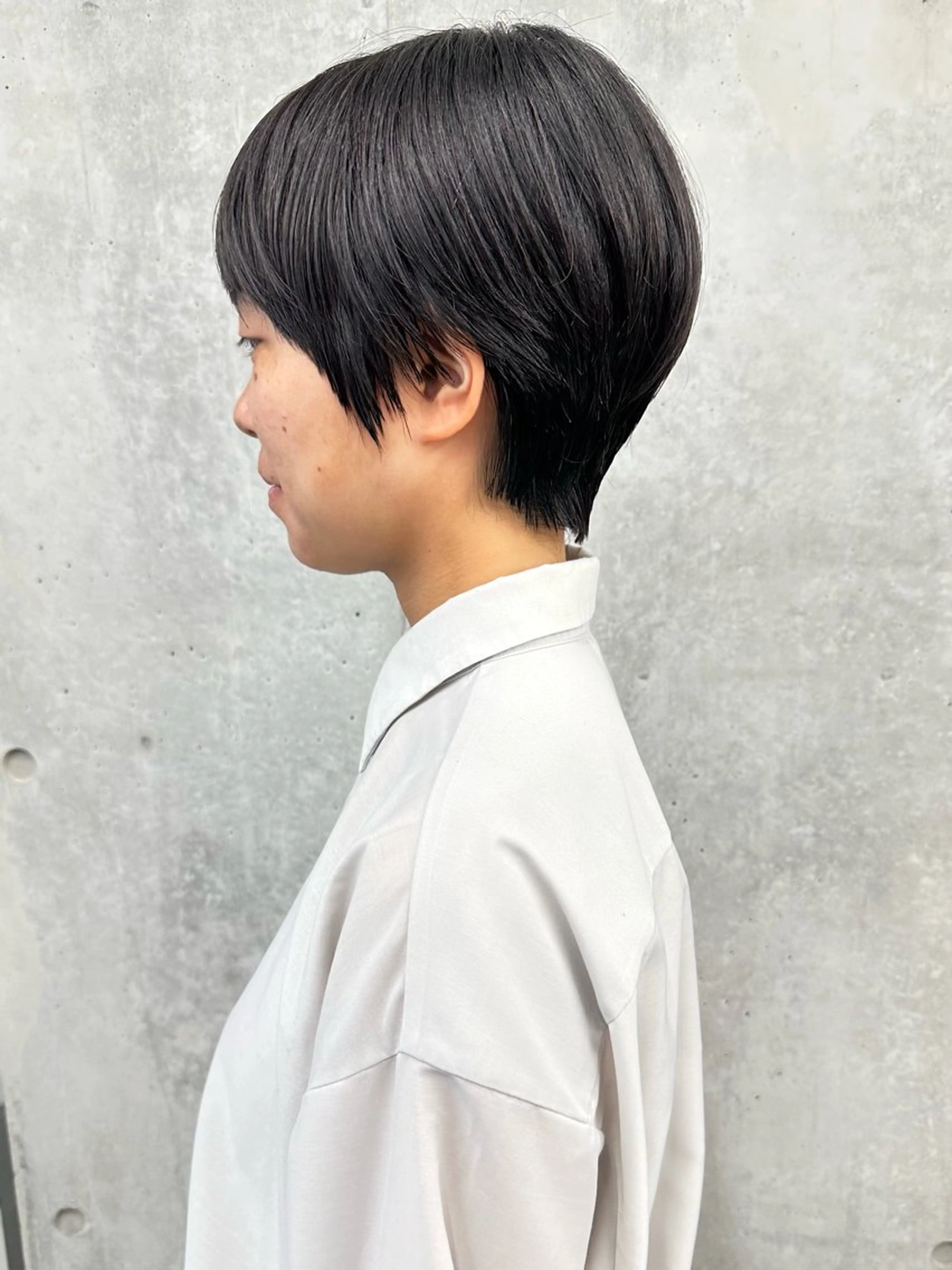 ショート カット トリートメント ヘッドスパ とうい/パーマボブ/ くせ毛/丸みボブのヘアスタイル