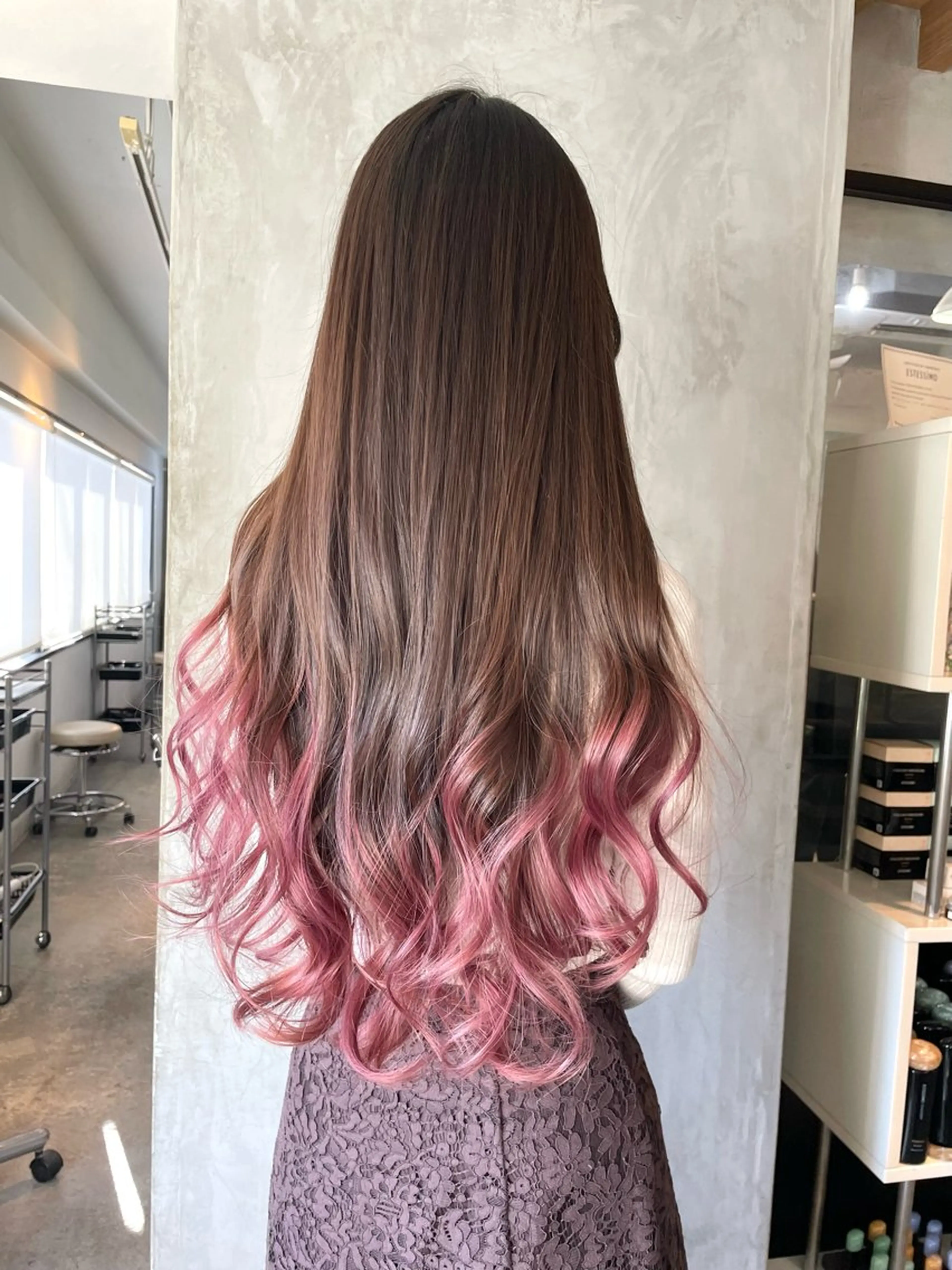 ロング カット ヘアカラー トリートメント 横山 奈央のヘアスタイル