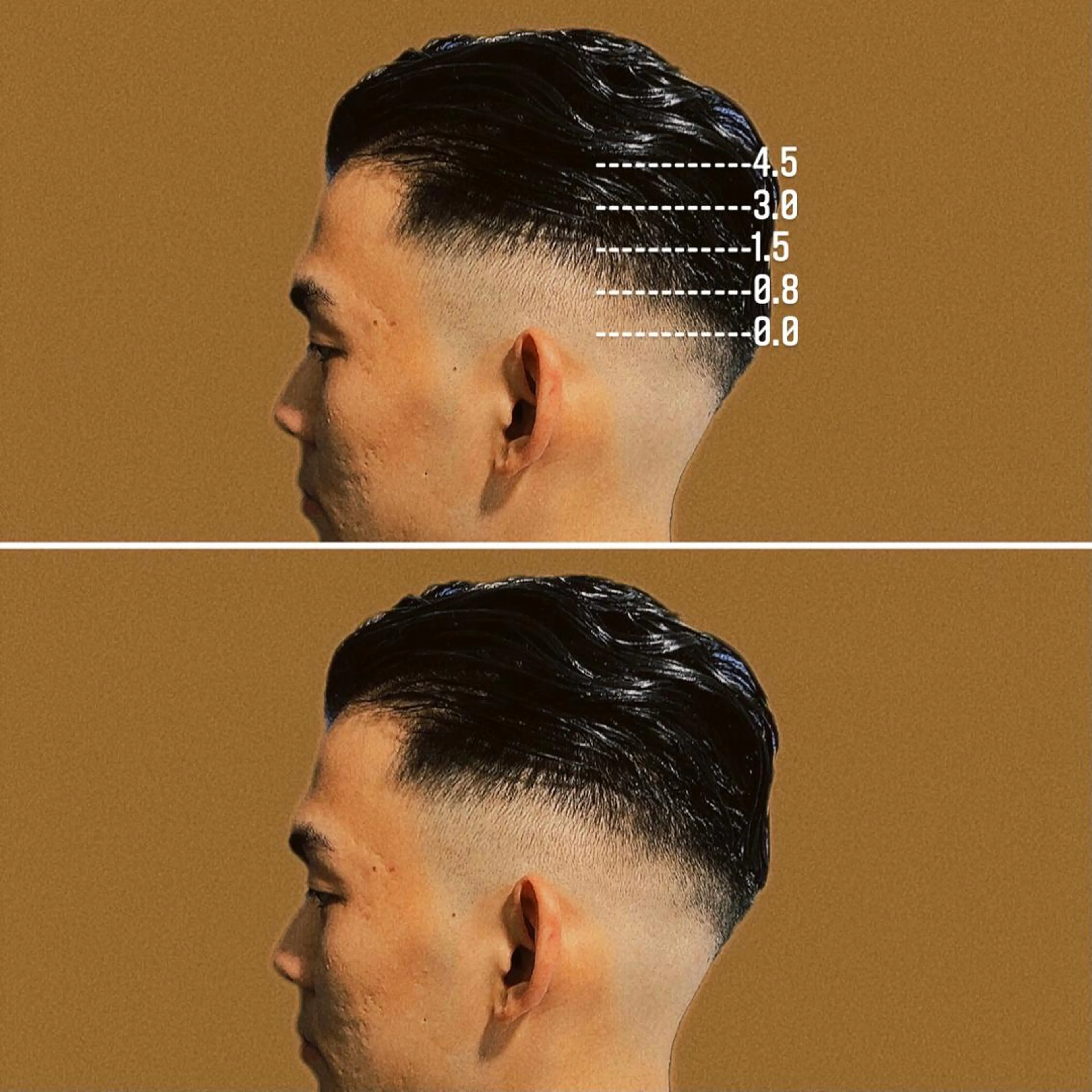 ミディアム パーマ メンズ ミディアムパーマ フェードカット メンズハイトーン メンズパーマ &CREW スタッフのヘアスタイル