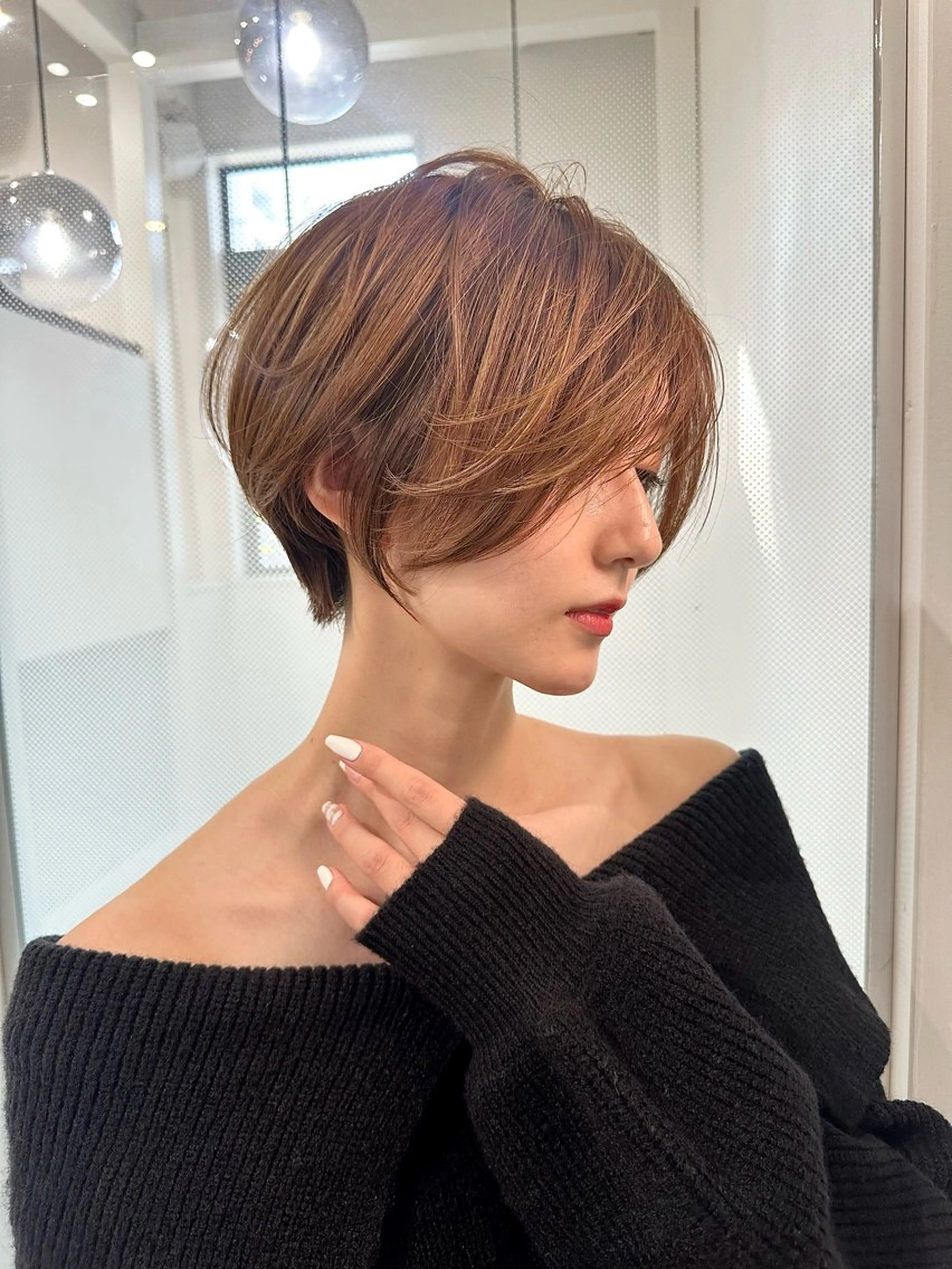 ショート ショートヘア 小顔カット カット ヘアカラー トリートメント ヘッドスパ 遠藤大雅 ショート /韓国ボブ🌈のヘアスタイル