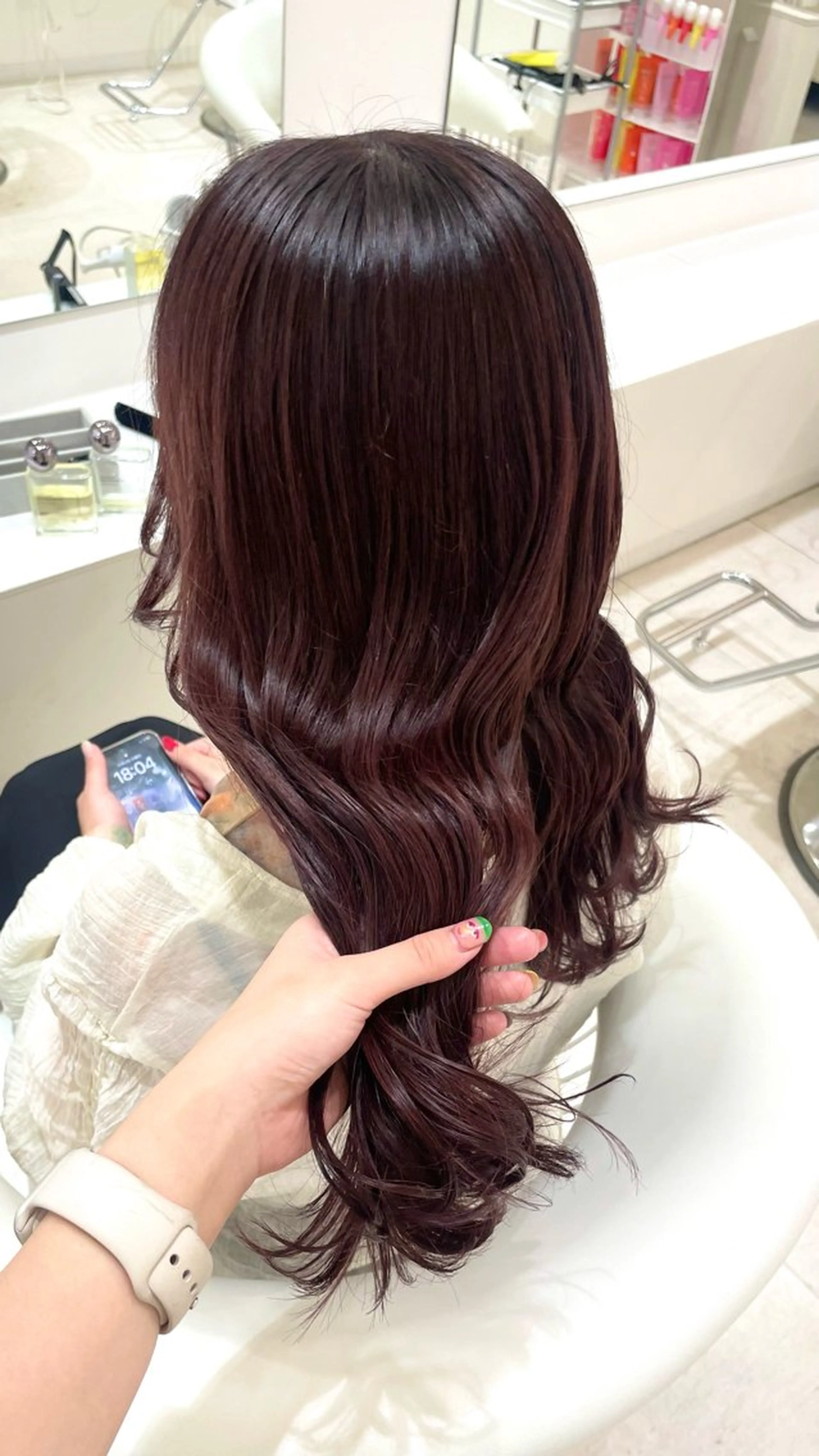 ロング カラー ラベンダーカラー ラベンダーピンク ピンクカラー ParveMix いしいまお🌼のヘアスタイル