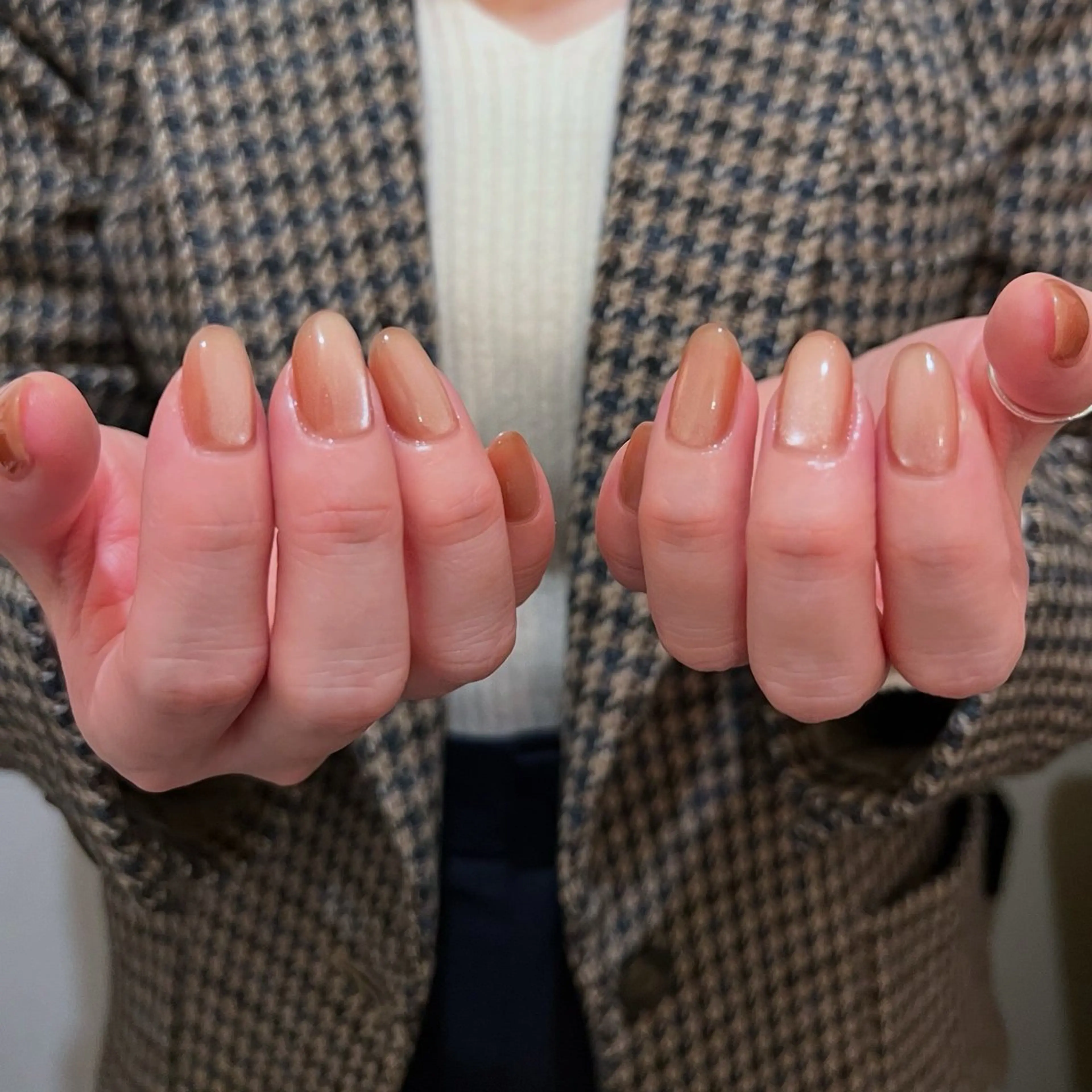 ネイル ブラウン urun eriのネイルデザイン
