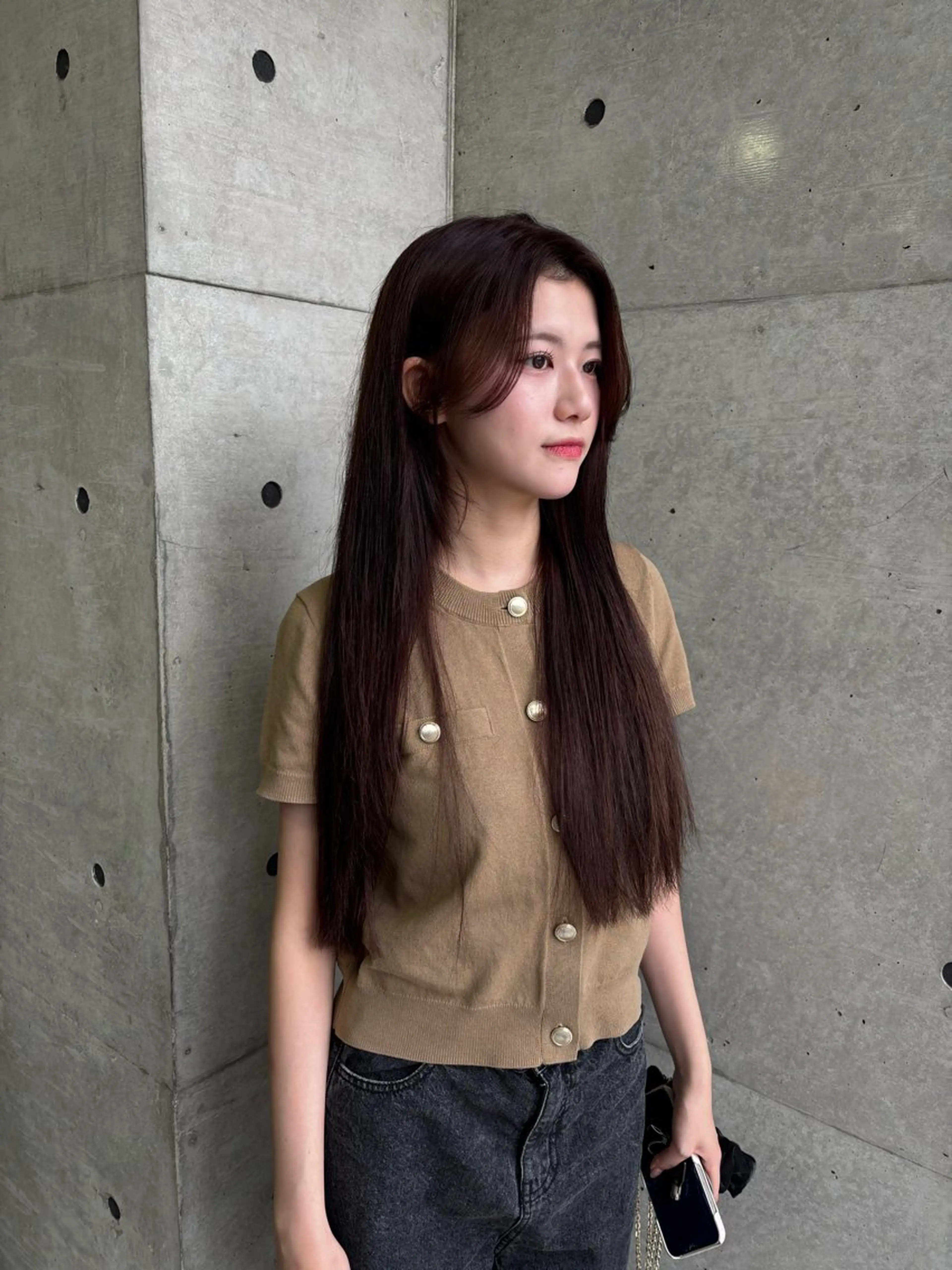 ロング カット ヘアカラー 韓国ヘア🤍 慎之介のヘアスタイル