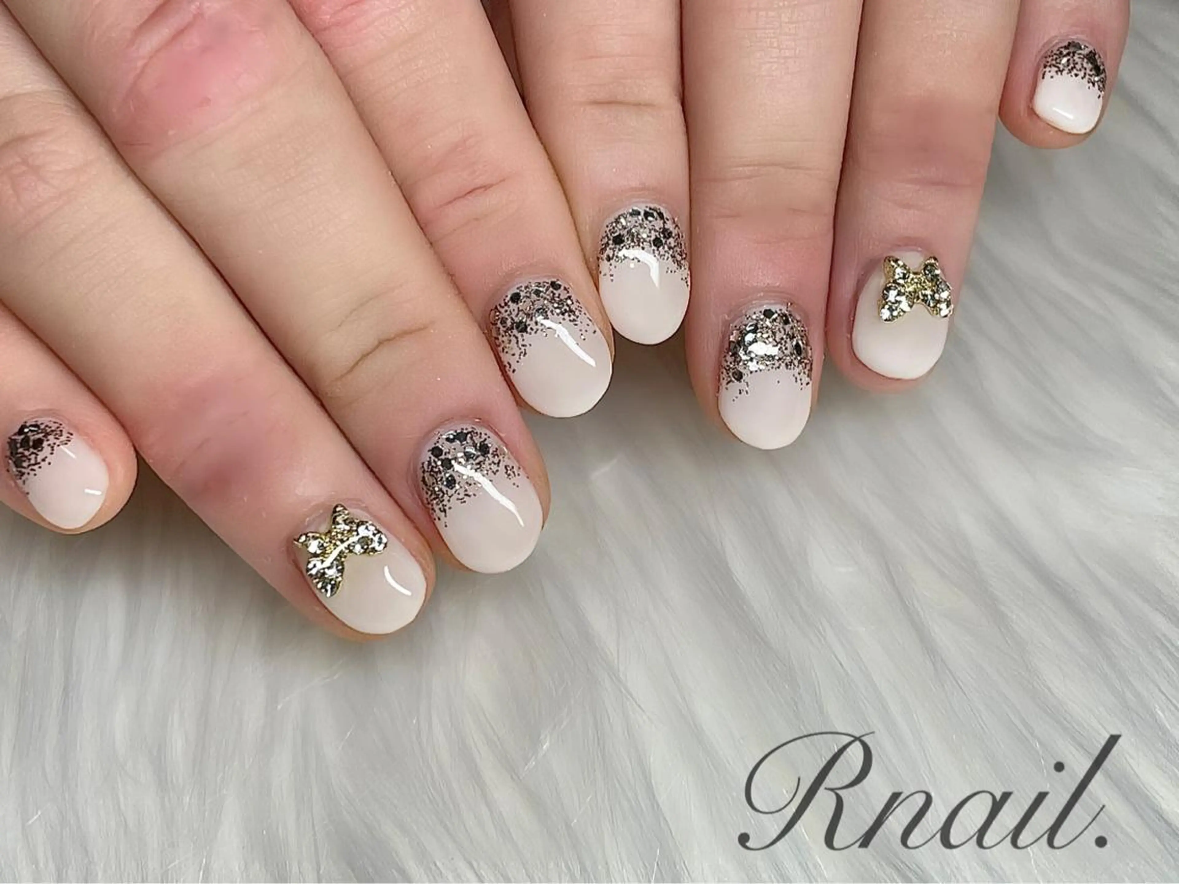 ネイル ラメ(グリッター) ハンドネイル R nail.のネイルデザイン