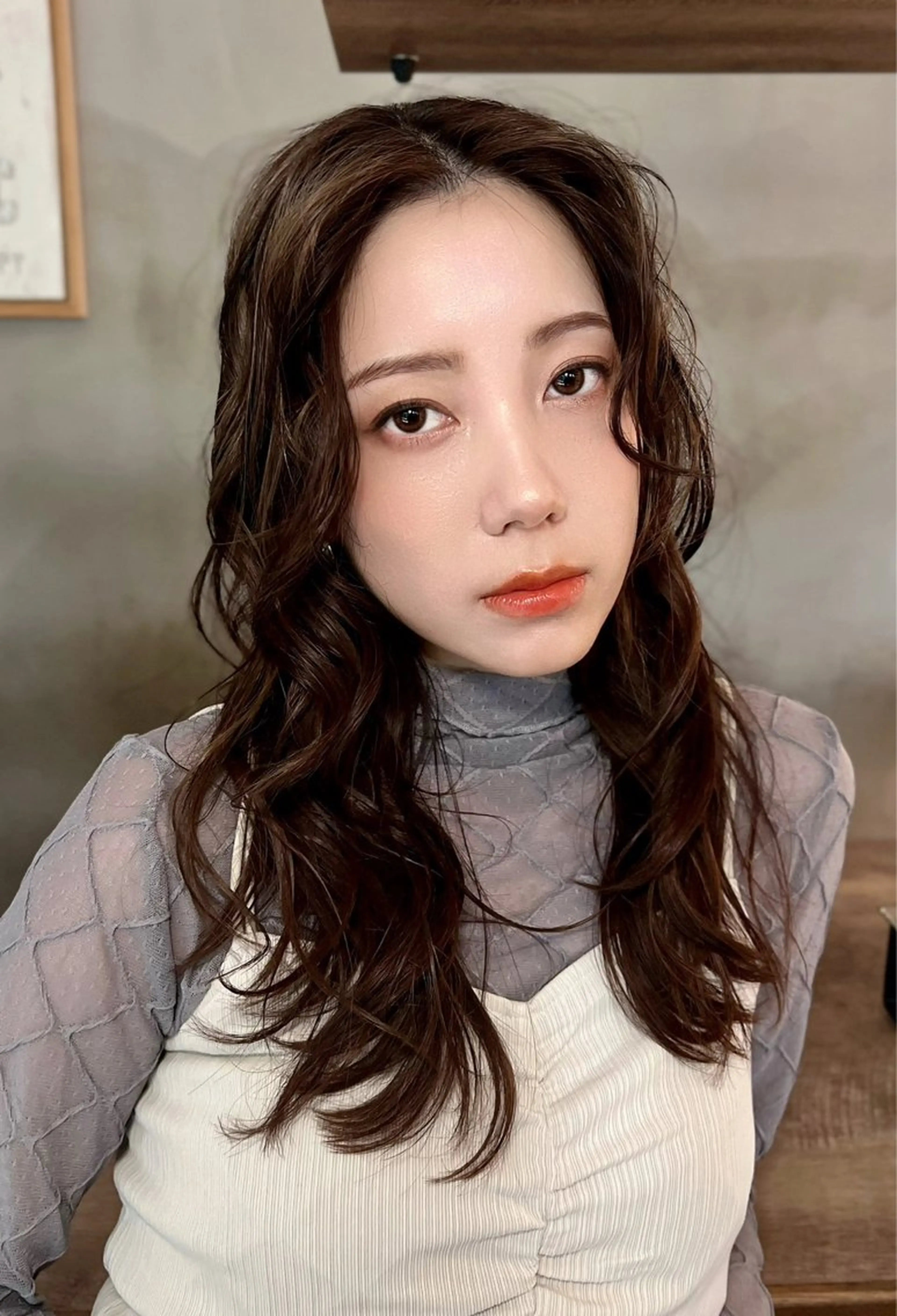 ロング パーマ 撮影モデル MUNi恵比寿 モデル募集中♪のヘアスタイル