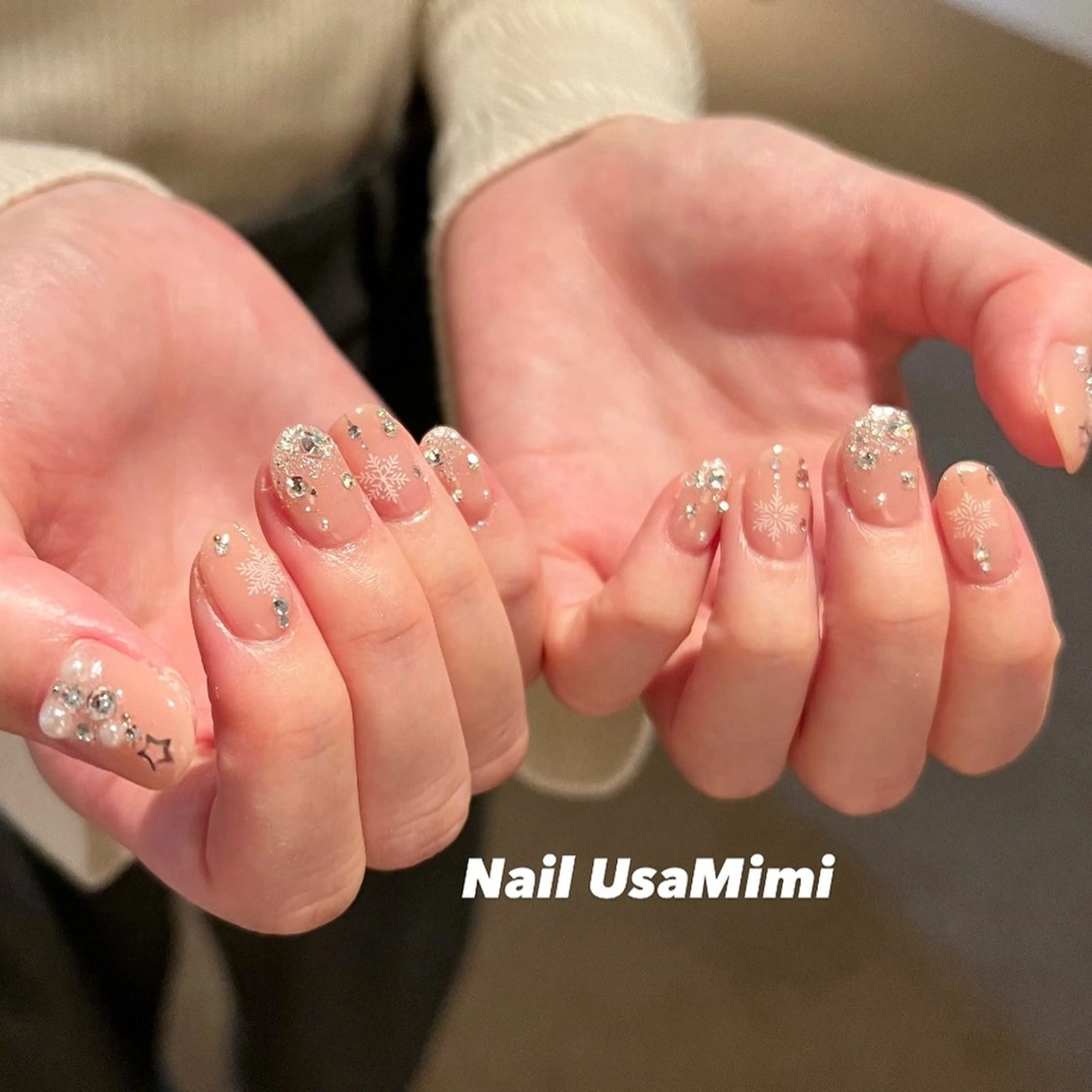 ネイル ジェルネイル マグネットネイル 持ち込み ワンカラーネイル パラジェル 本町ネイルNail UsaMimiのネイルデザイン