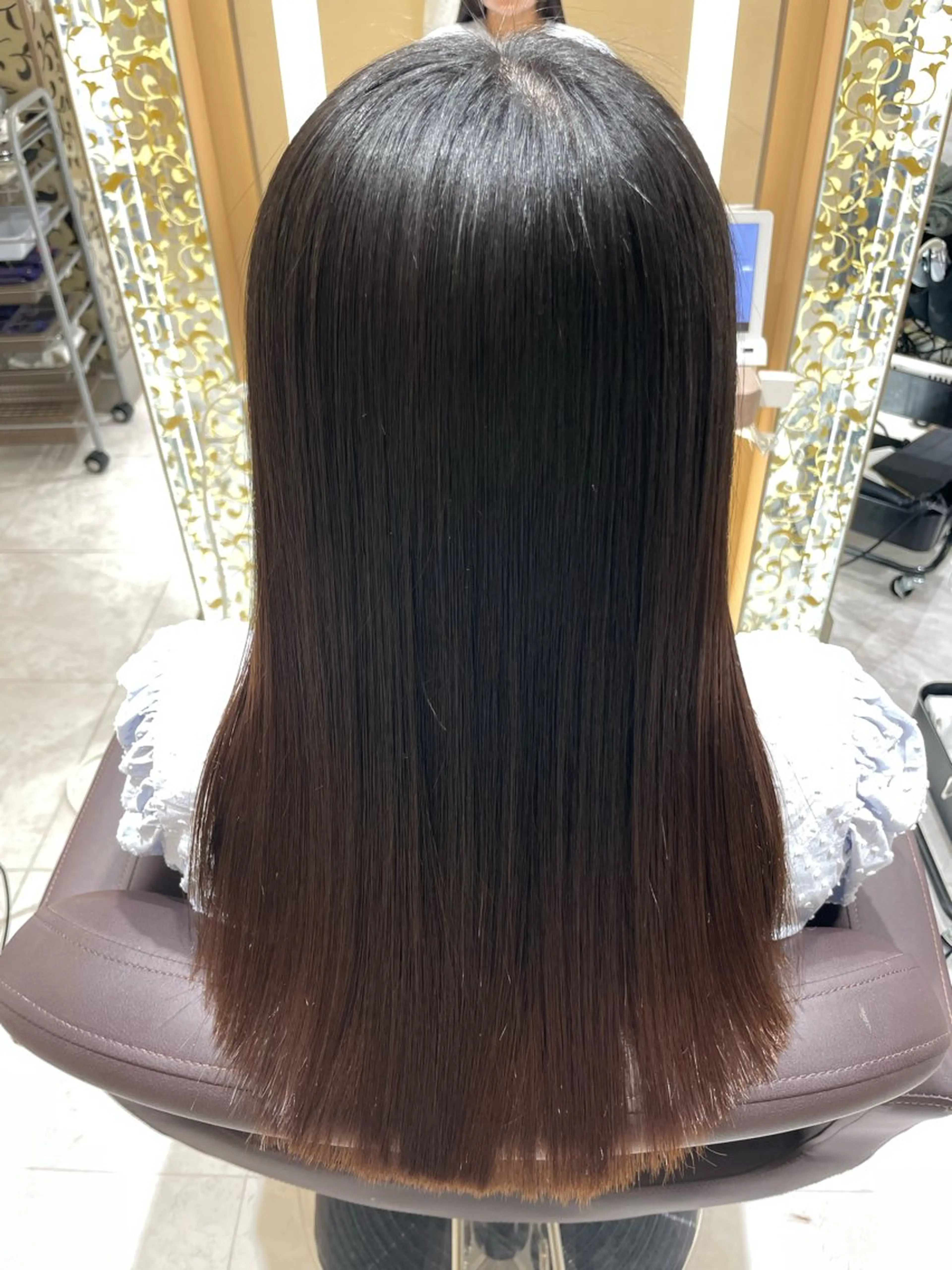 セミロング 縮毛矯正 トリートメント ✨️艶髪/似合わせ✨ 大島一希のヘアスタイル