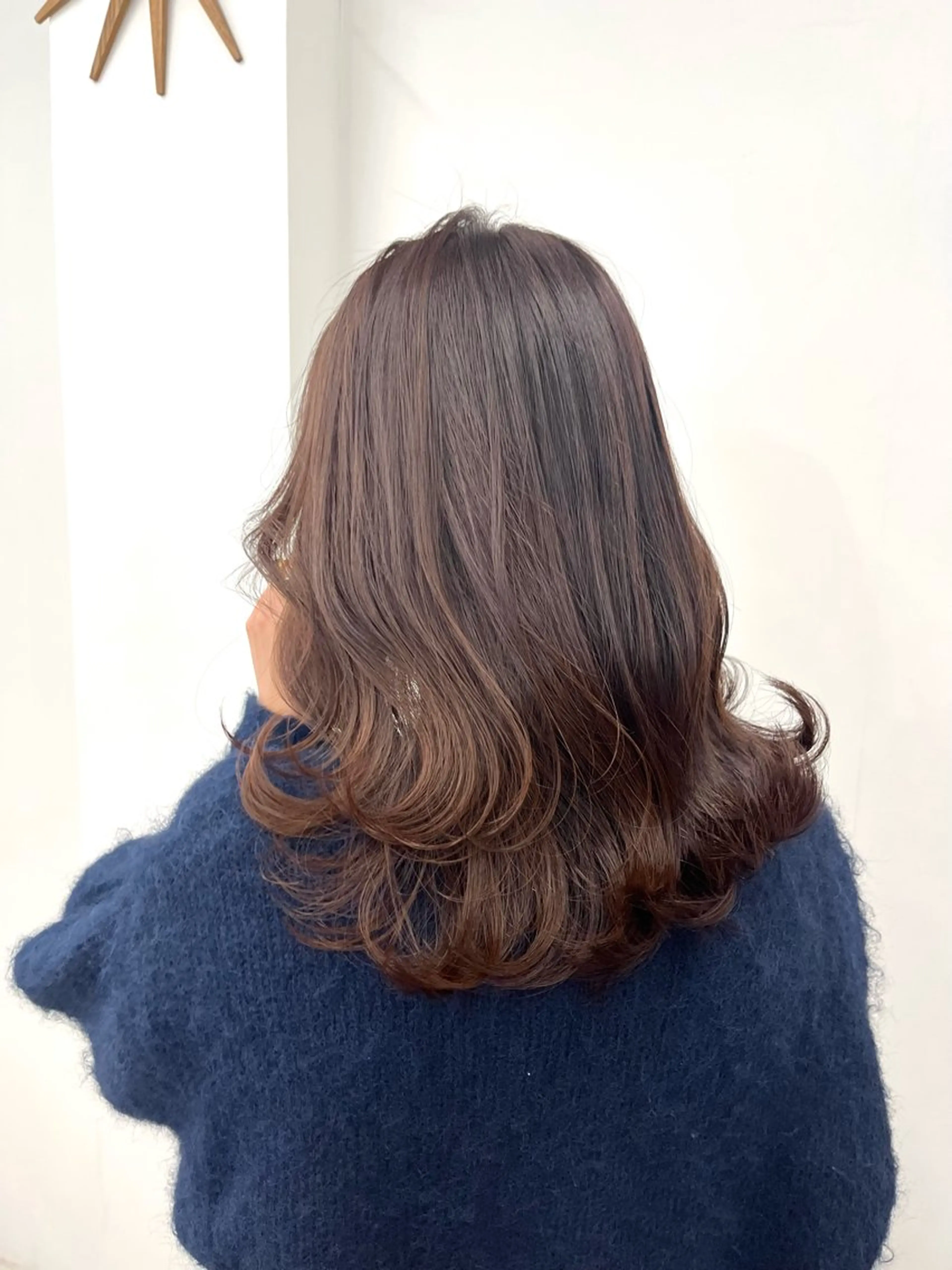 ミディアム ラベンダーブラウン 入学式 卒業式のヘアスタイル 似合わせカット 小顔カット HIROKO / 透明感暖色カラー🎀のヘアスタイル
