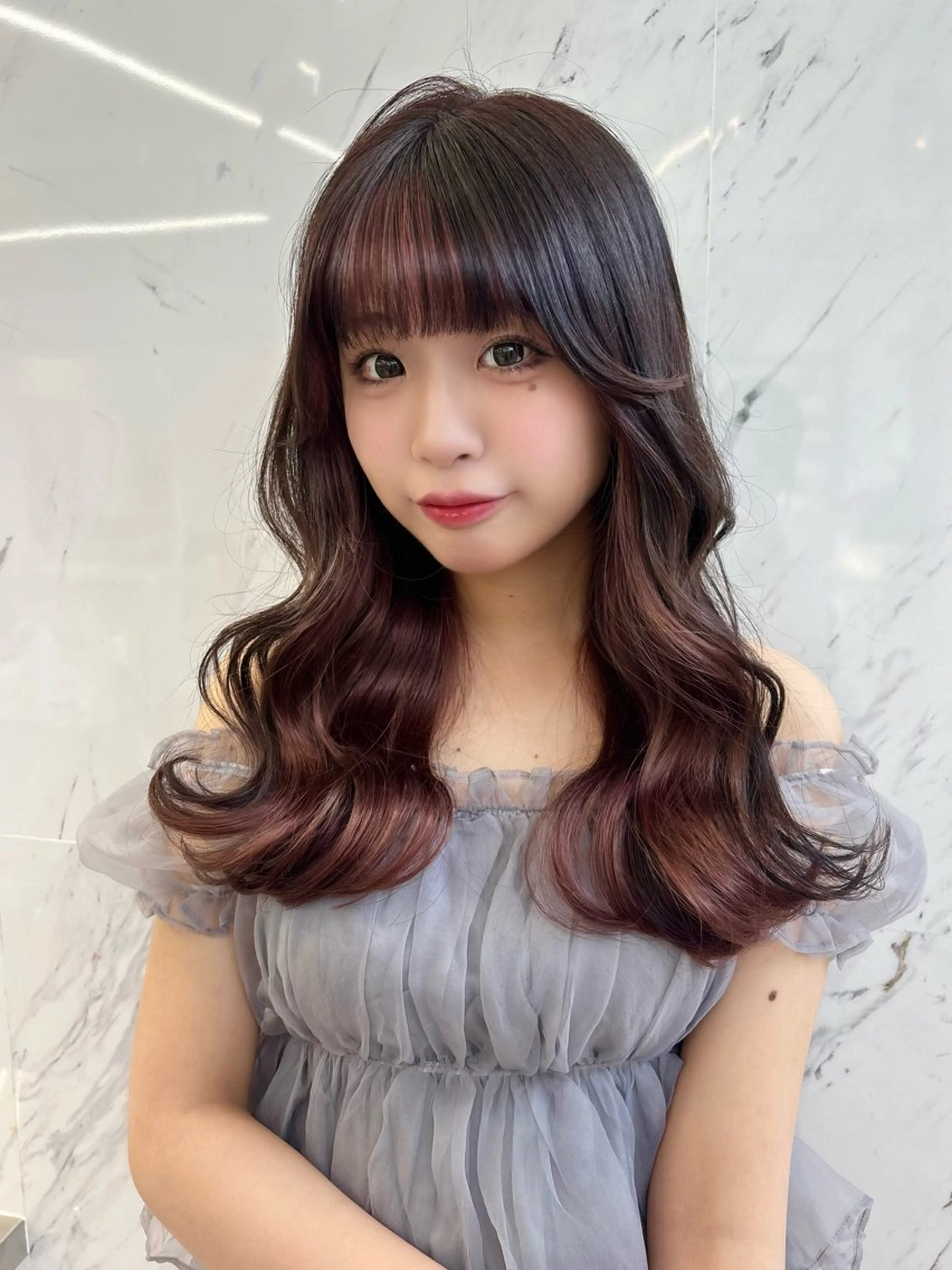 ロング カラー ヘアカラー ParveMix 🐾鳥取彩花のヘアスタイル