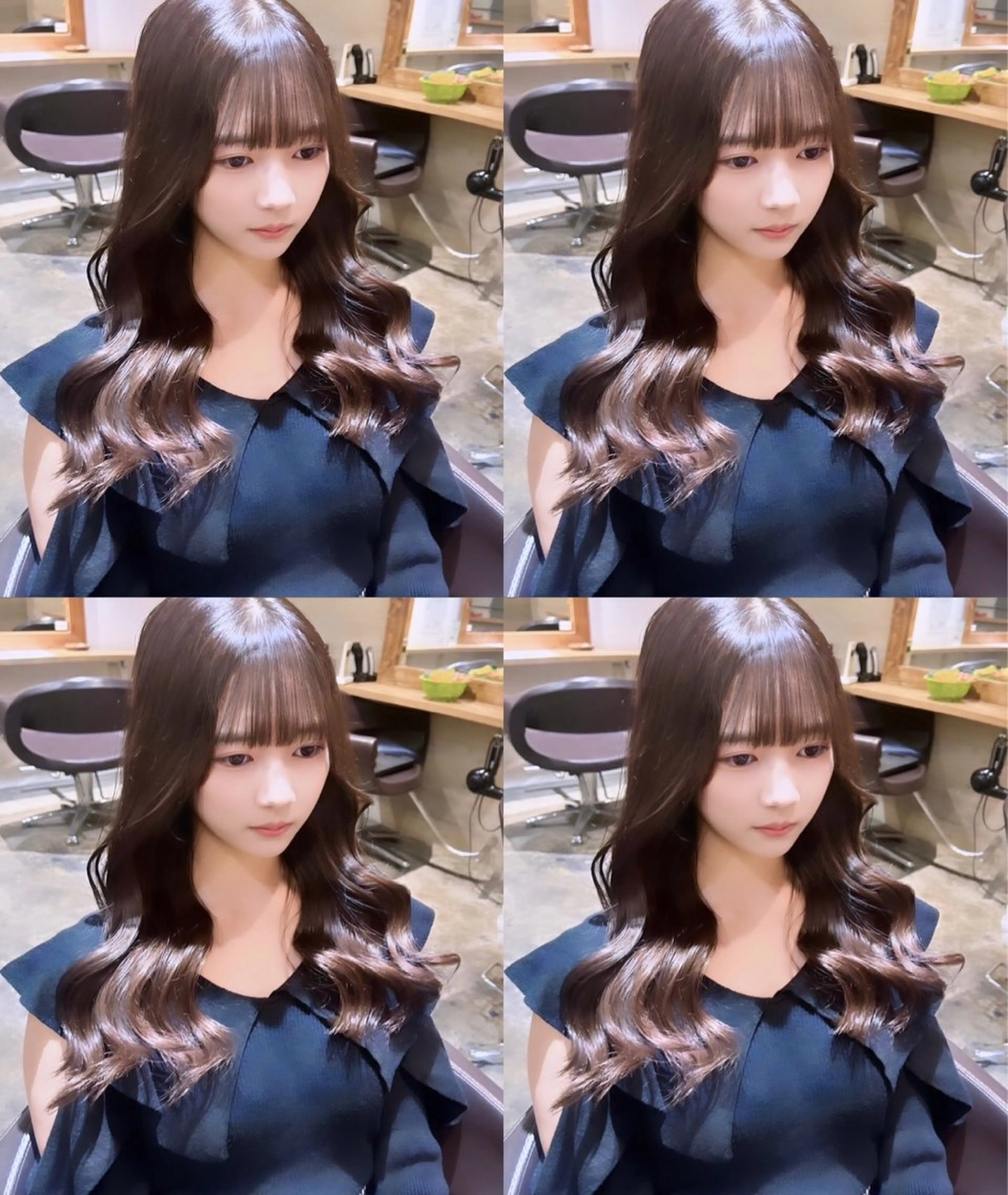 ロング カラー 髪質改善×韓国 レイヤー ひかるのヘアスタイル