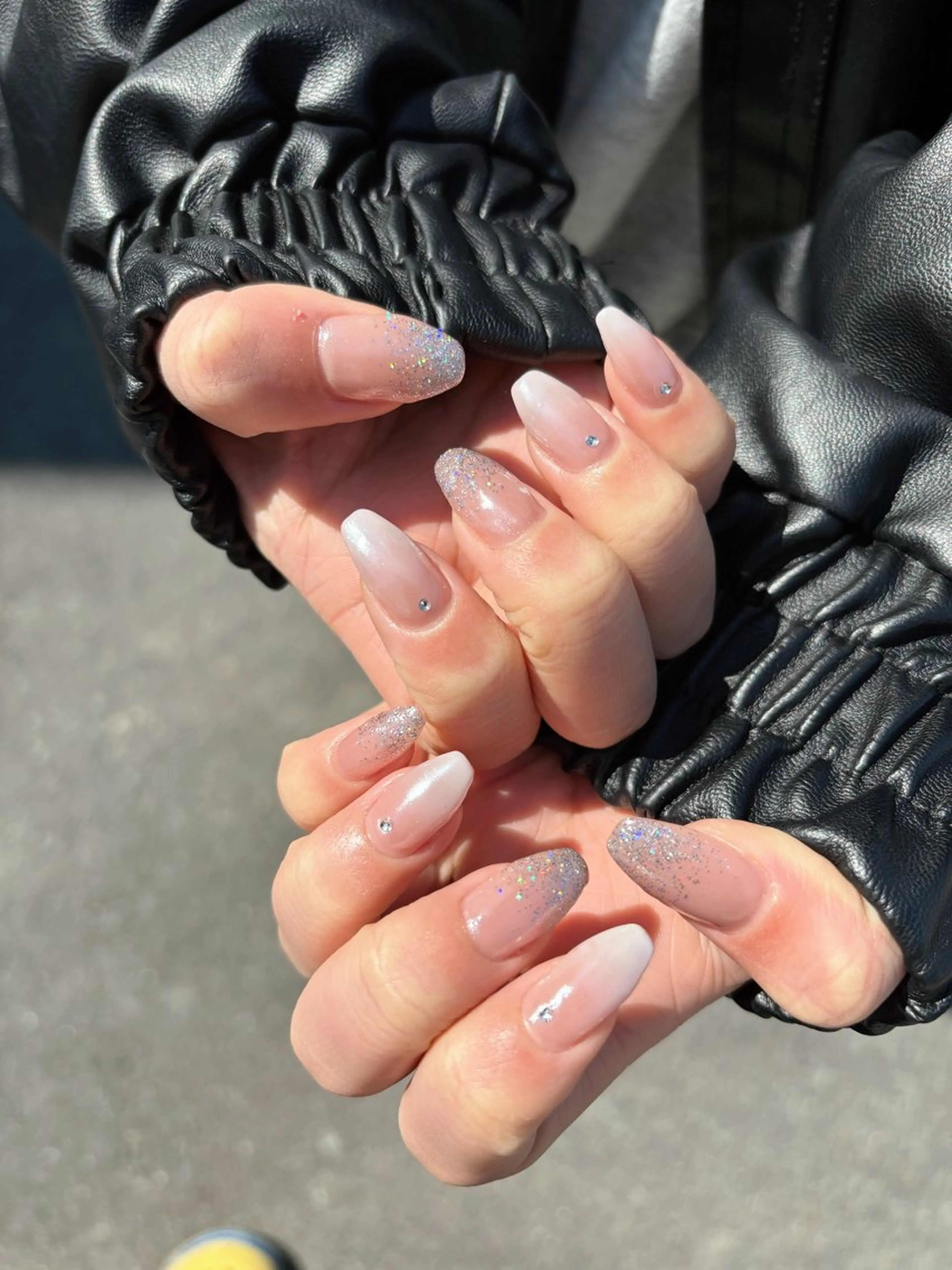 ネイル ラメ(グリッター) ラメグラデーション シンプルネイル ハンドネイル nail salon Lanaのネイルデザイン