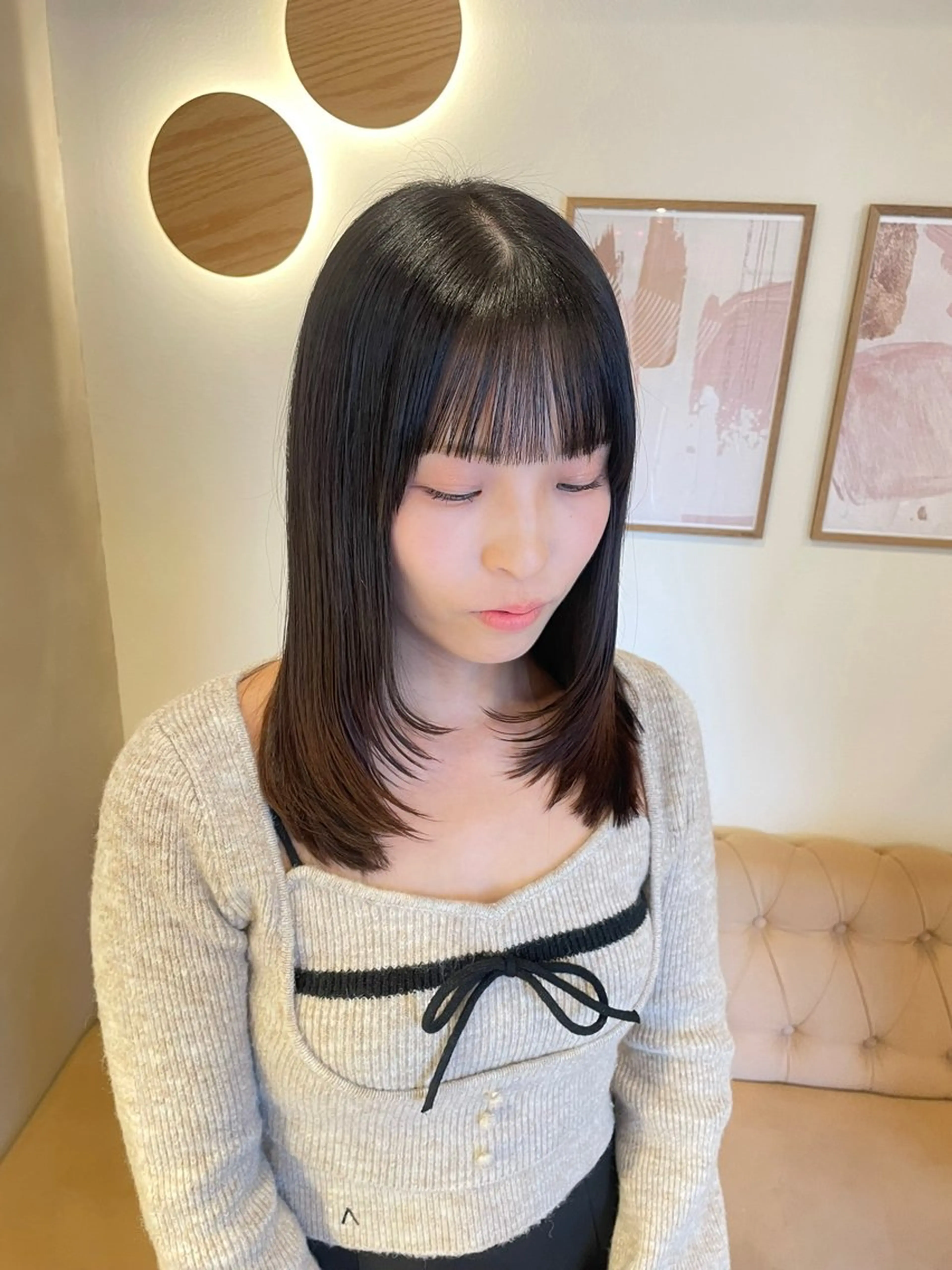 セミロング カット/レイヤー /名古屋/Ayakaのヘアスタイル