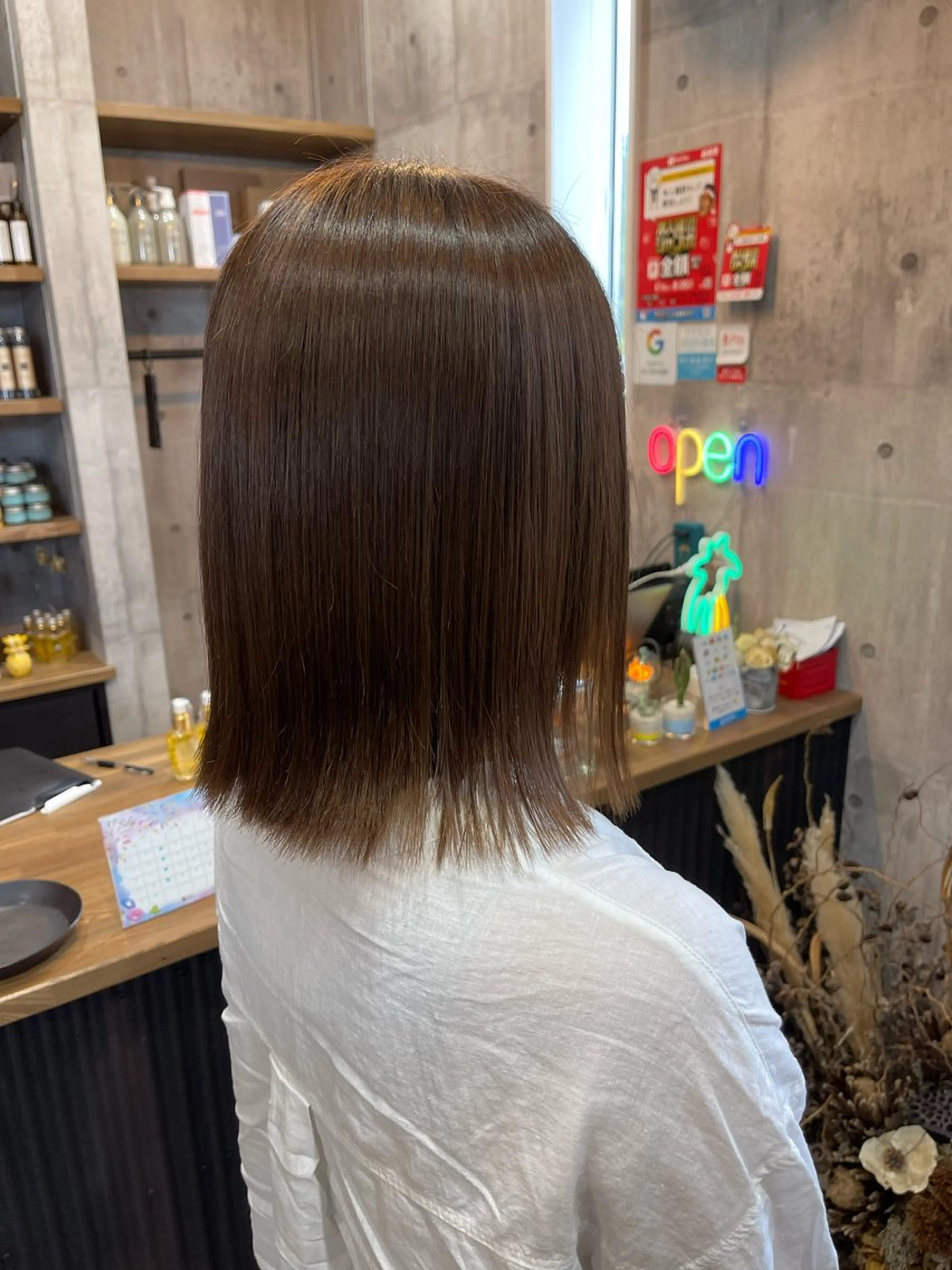 ミディアム カラー 透明感カラー Felice Erikaのヘアスタイル