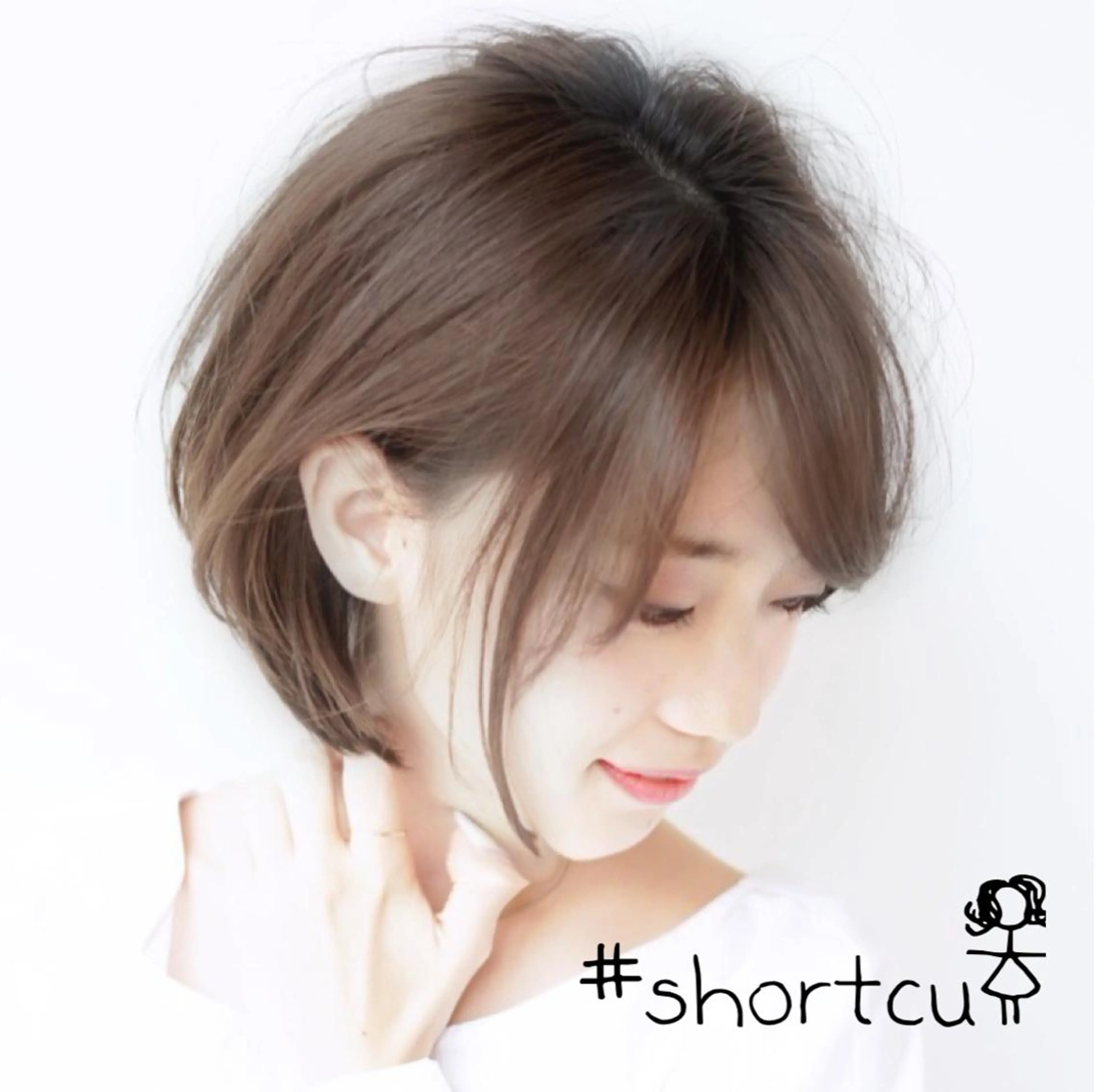 ショート ショートボブ ハンサムショート ボブ くせ毛 顔周りカット 韓国レイヤー×透明感 髪質改善　武田涼のヘアスタイル