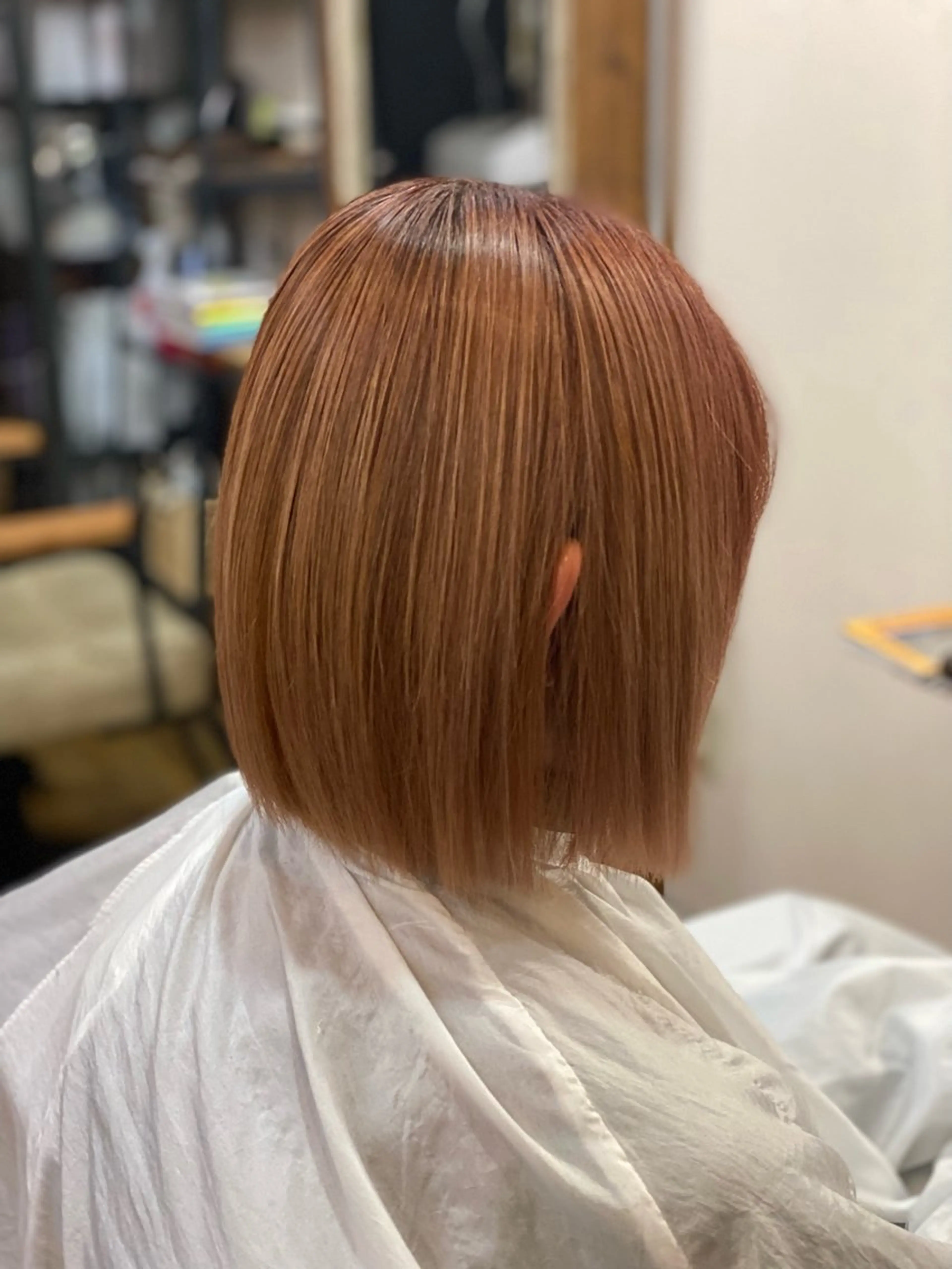 ミディアム 切りっぱなしボブ ボブ 石井 里佳のヘアスタイル