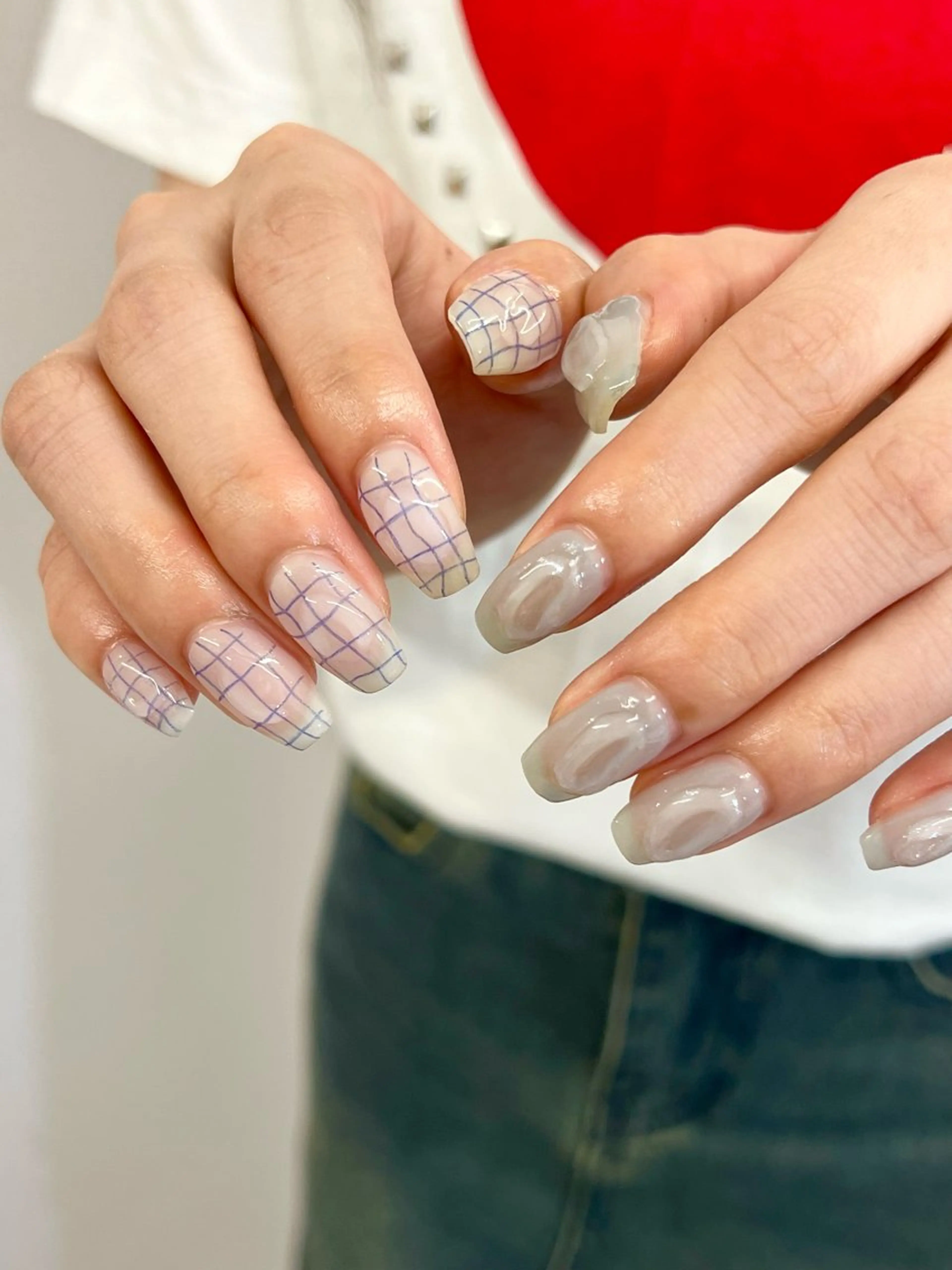 ネイル ジェルネイル マグネットネイル ニュアンスネイル パラジェル ぷっくりネイル ハンドネイル ハンドケア Bana_ Nailのネイルデザイン