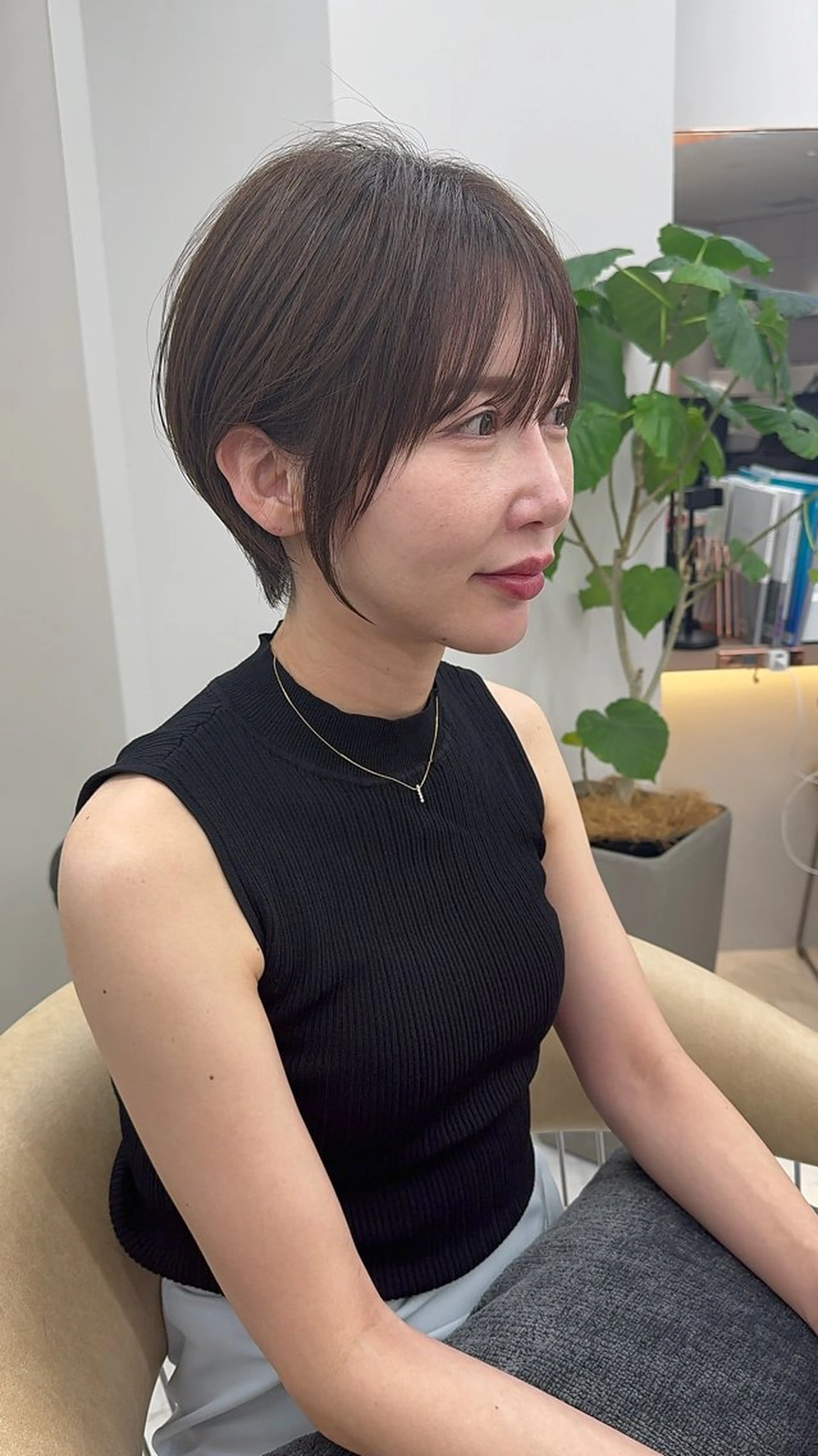 ショート ロンドガーネット /髪質改善/レイヤーのヘアスタイル