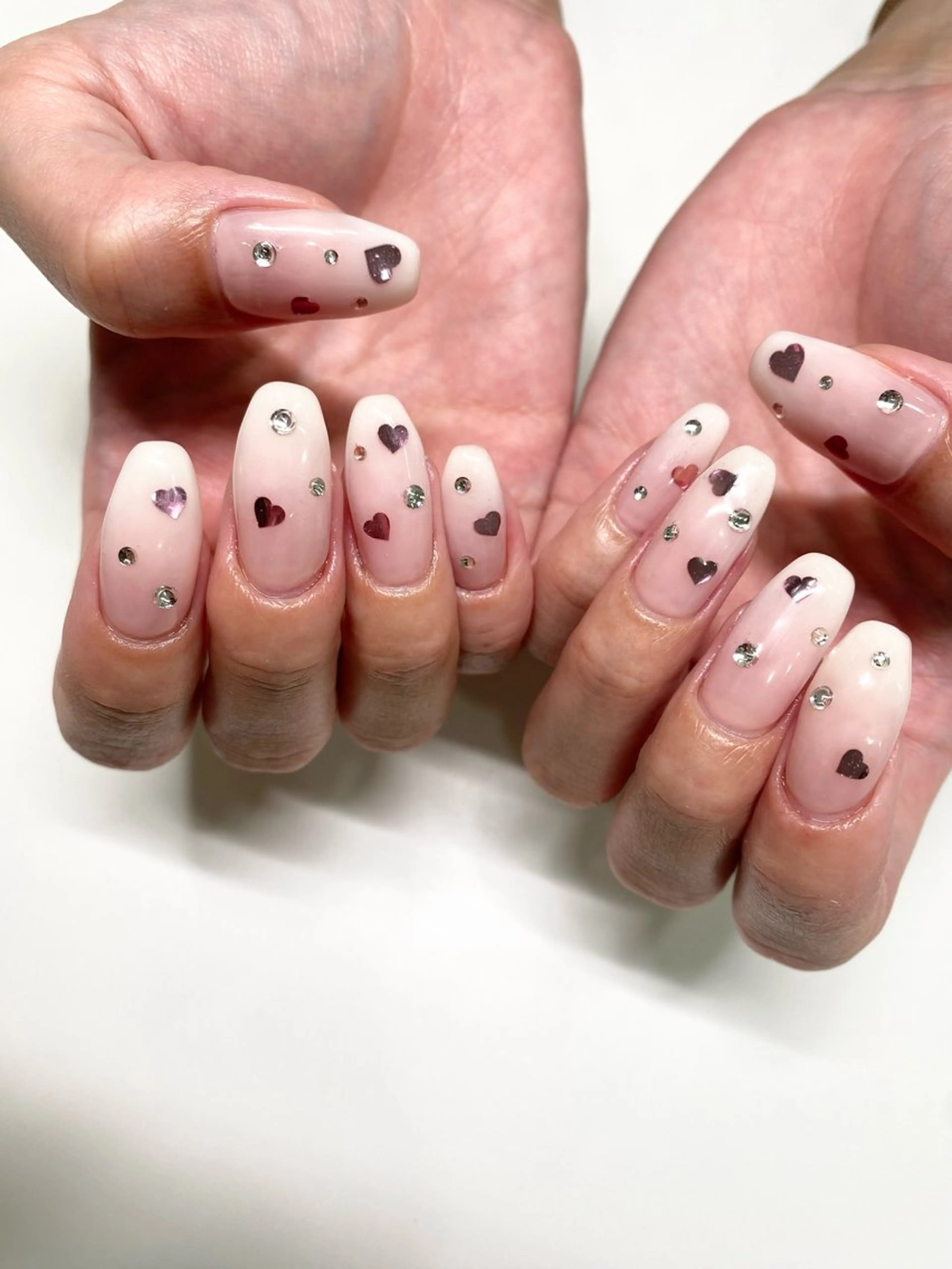 ネイル ハート ハンドネイル kokori nailのネイルデザイン