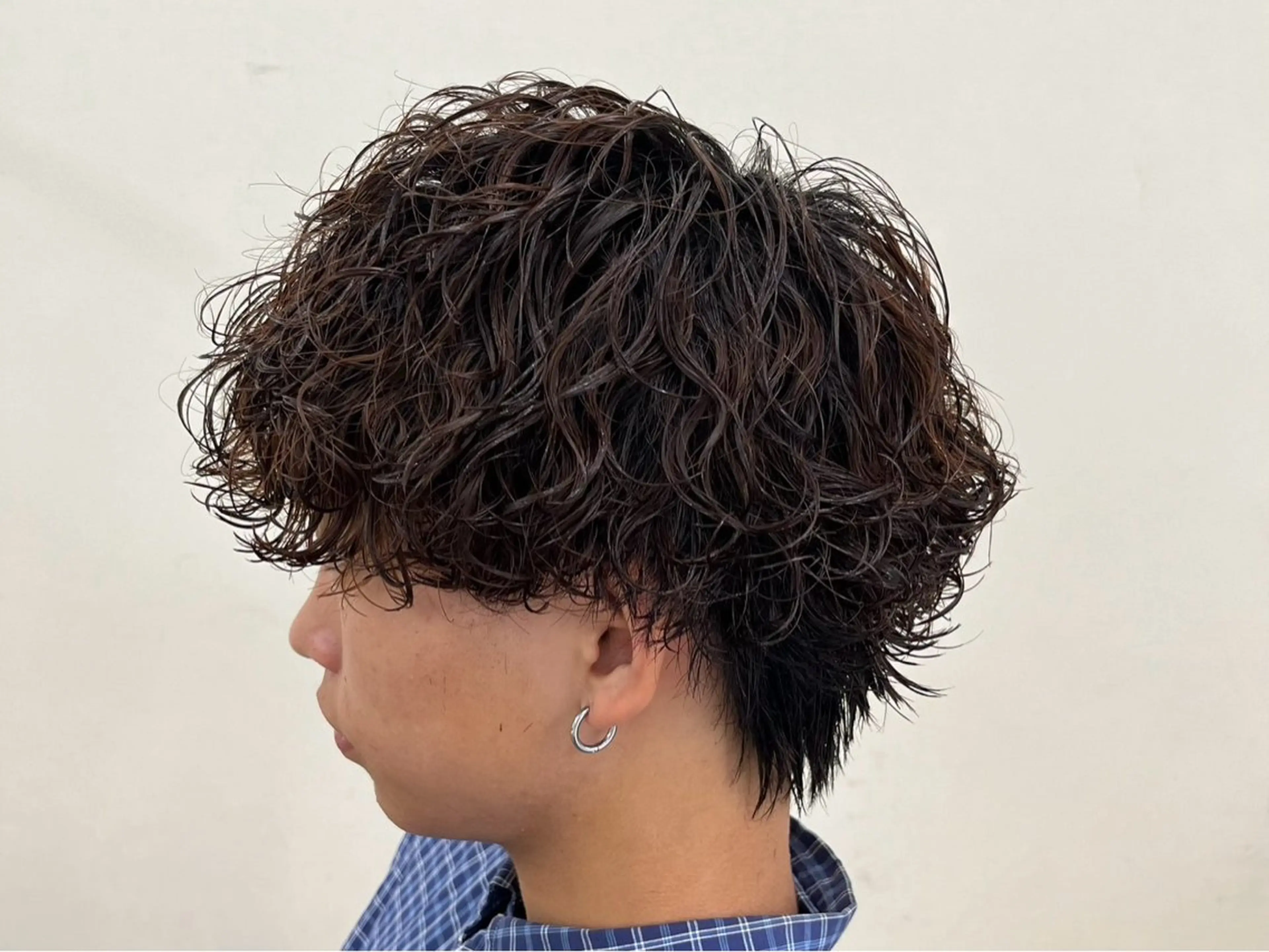 ショート パーマ メンズ 井上 光/メンズ/ パーマ/京都駅のヘアスタイル