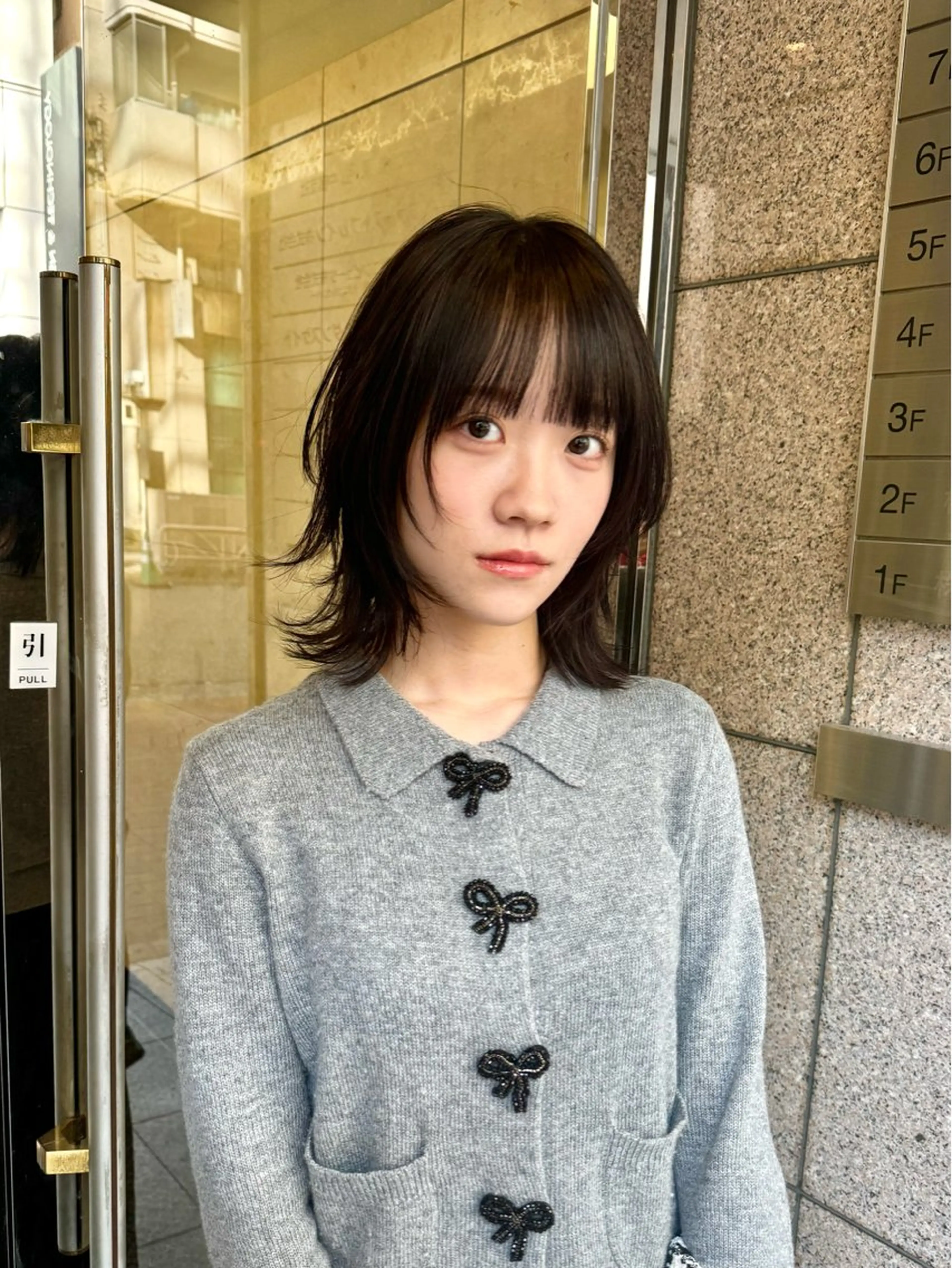 ミディアム ハッシュカット レイヤーカット ウルフカット カット トリートメント ハイトーン/レイヤー /ウルフ⭐️永田⭐️のヘアスタイル