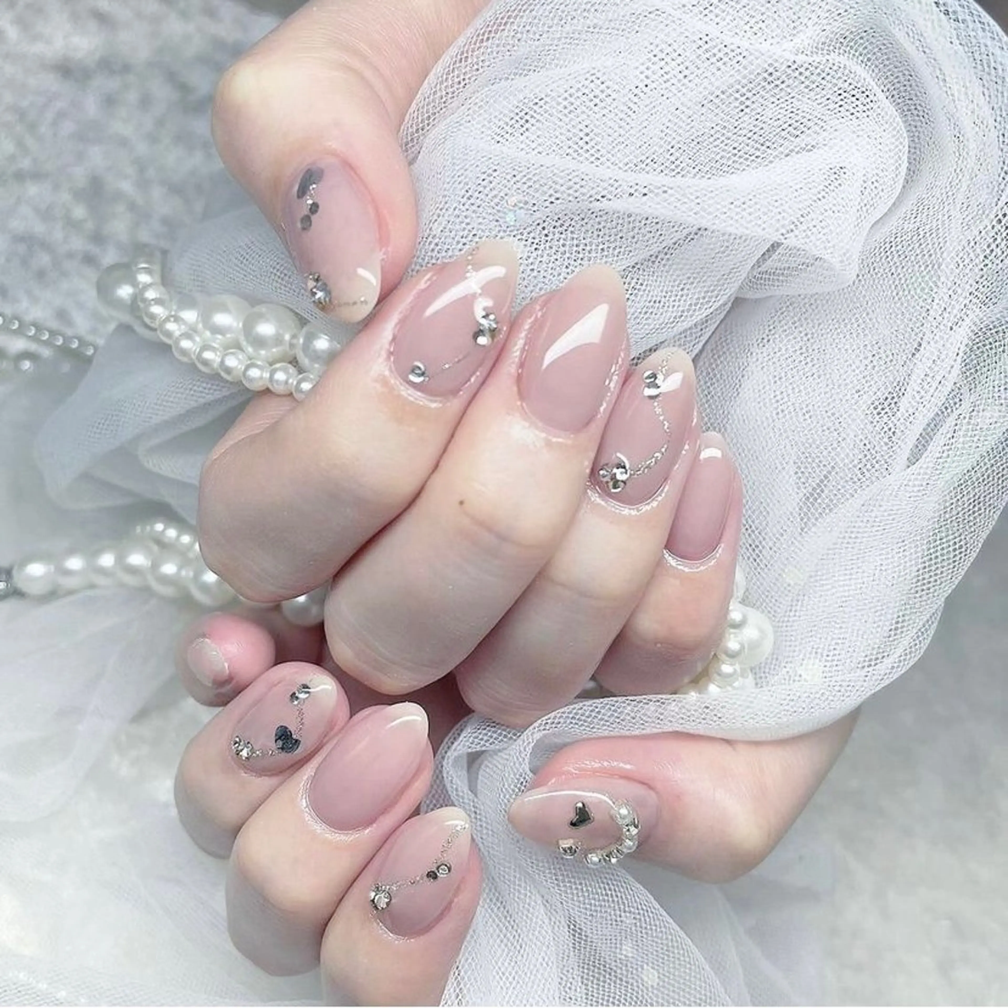 ネイル アートネイル 長さ出し フットネイル 韓国ネイル マグネットネイル ハンドネイル Kanako 💫のネイルデザイン