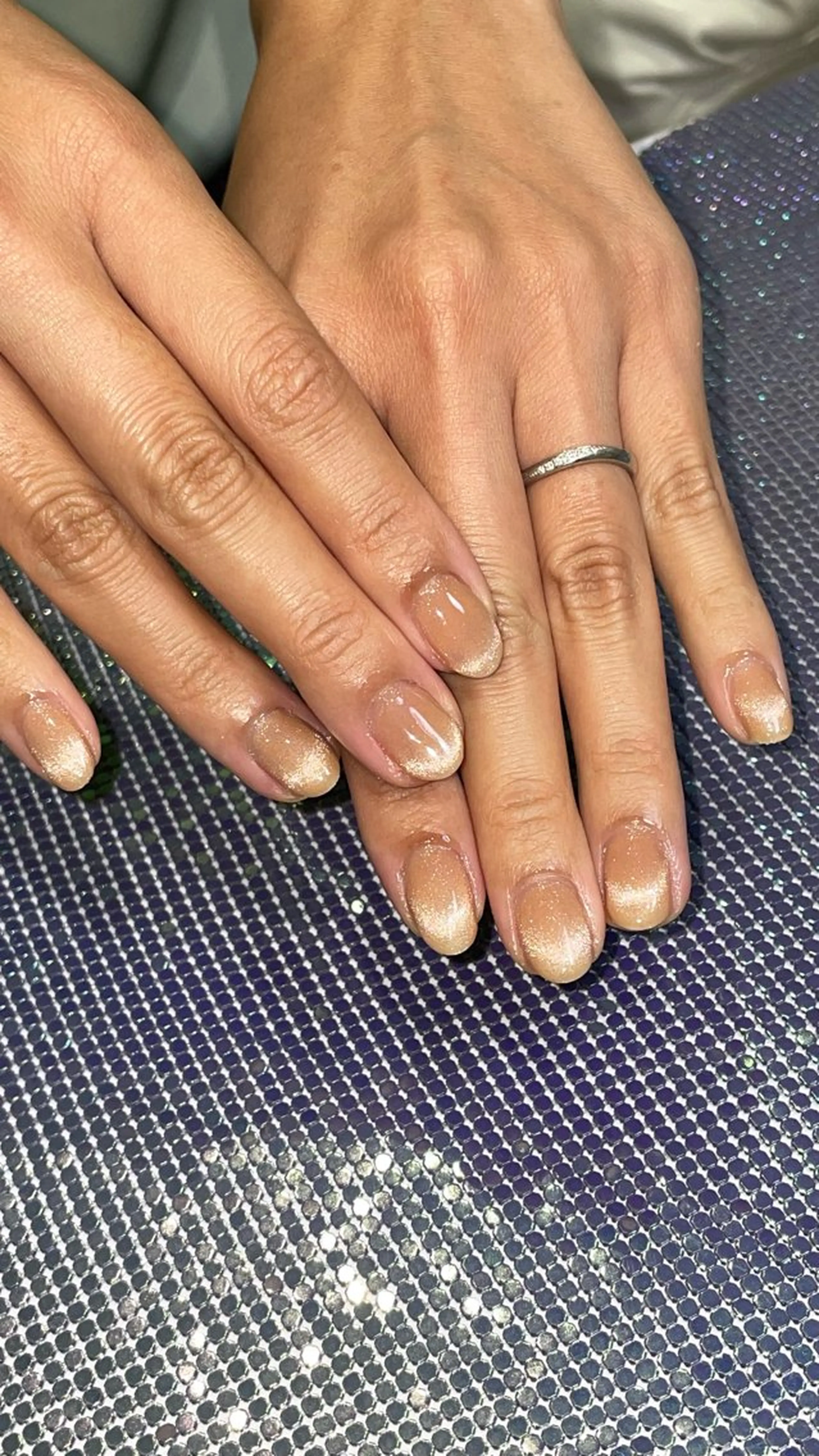 ネイル ラメ(グリッター) マグネットネイル ハンドネイル RICO NAIL所属・RICO Nail パーツつけ放題🌈のネイルデザイン