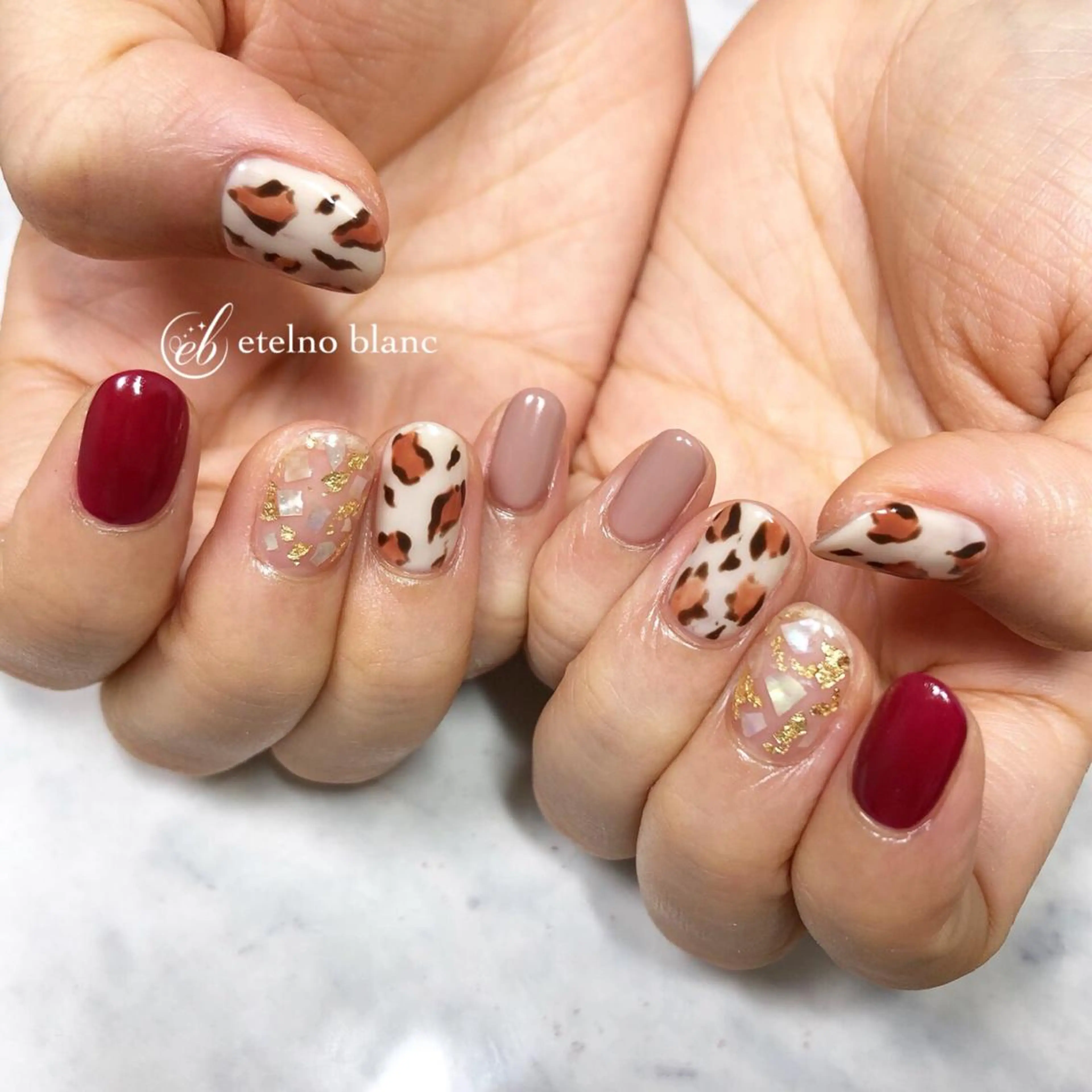ネイル etelno blanc中目黒のネイルデザイン