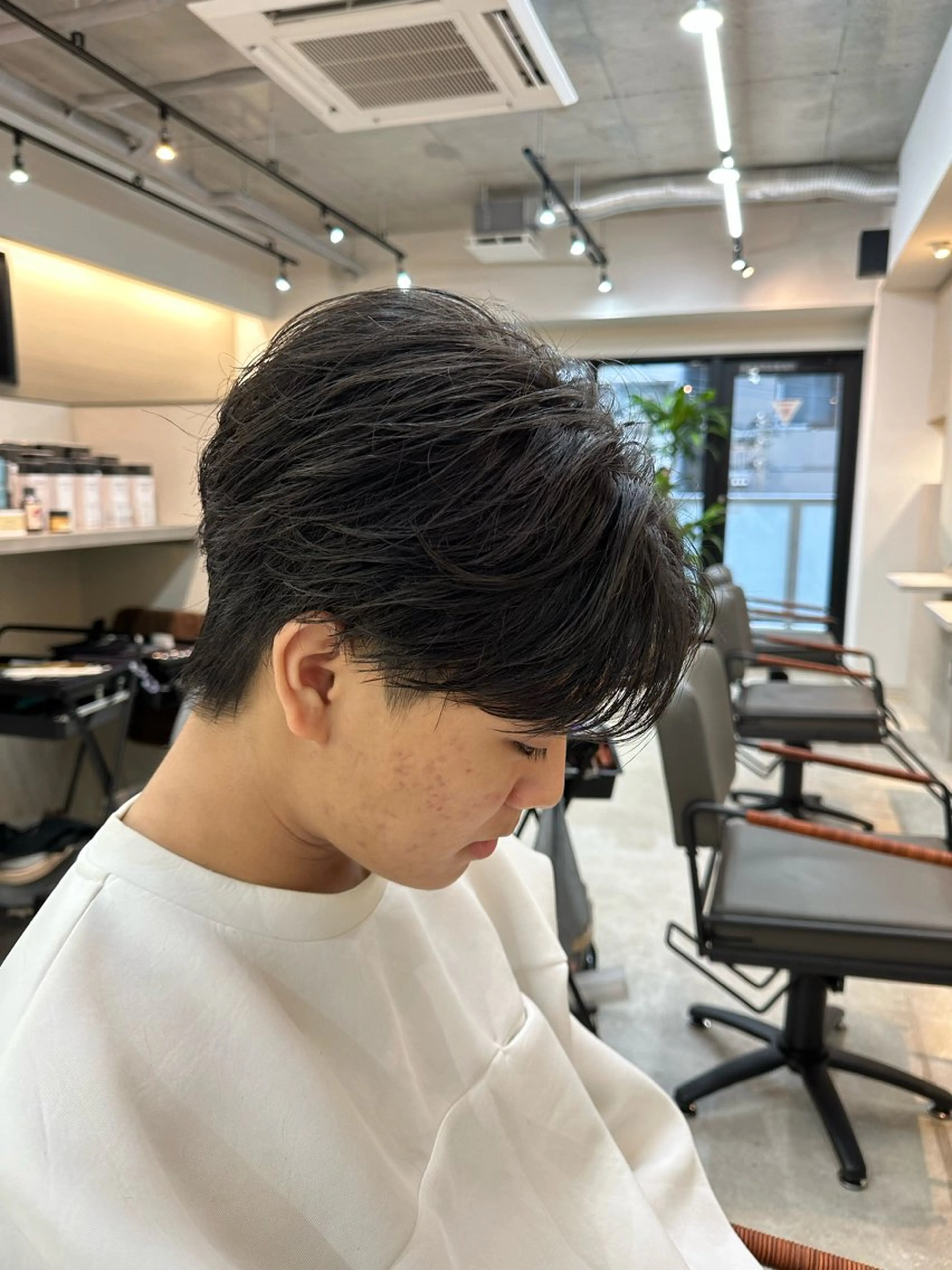 ショート パーマ カット パーマ 木下 健心のヘアスタイル