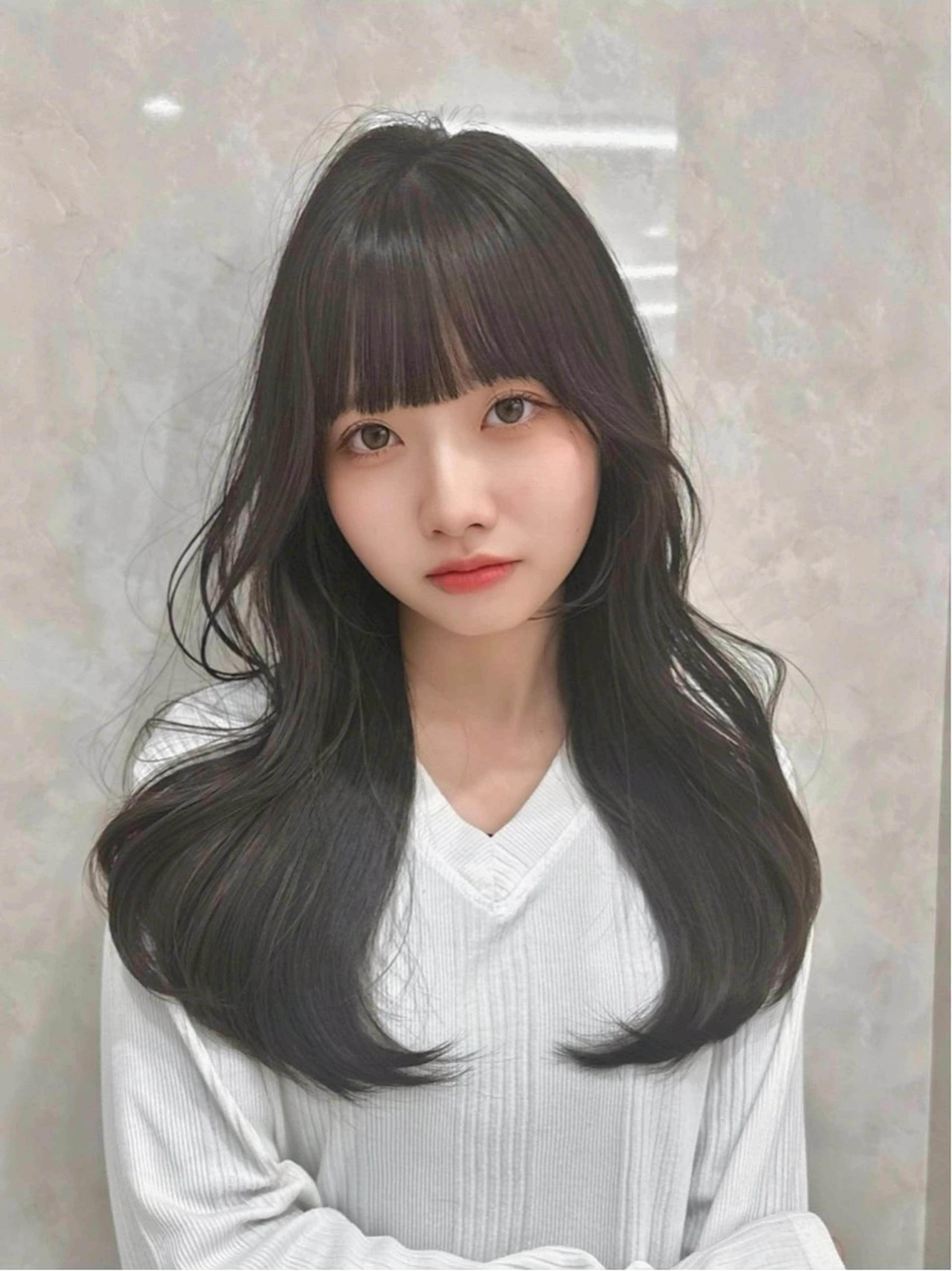 ロング カラー MAEUL luna所属・前髪顔周り/レイヤー 韓国/桔川恒のヘアスタイル