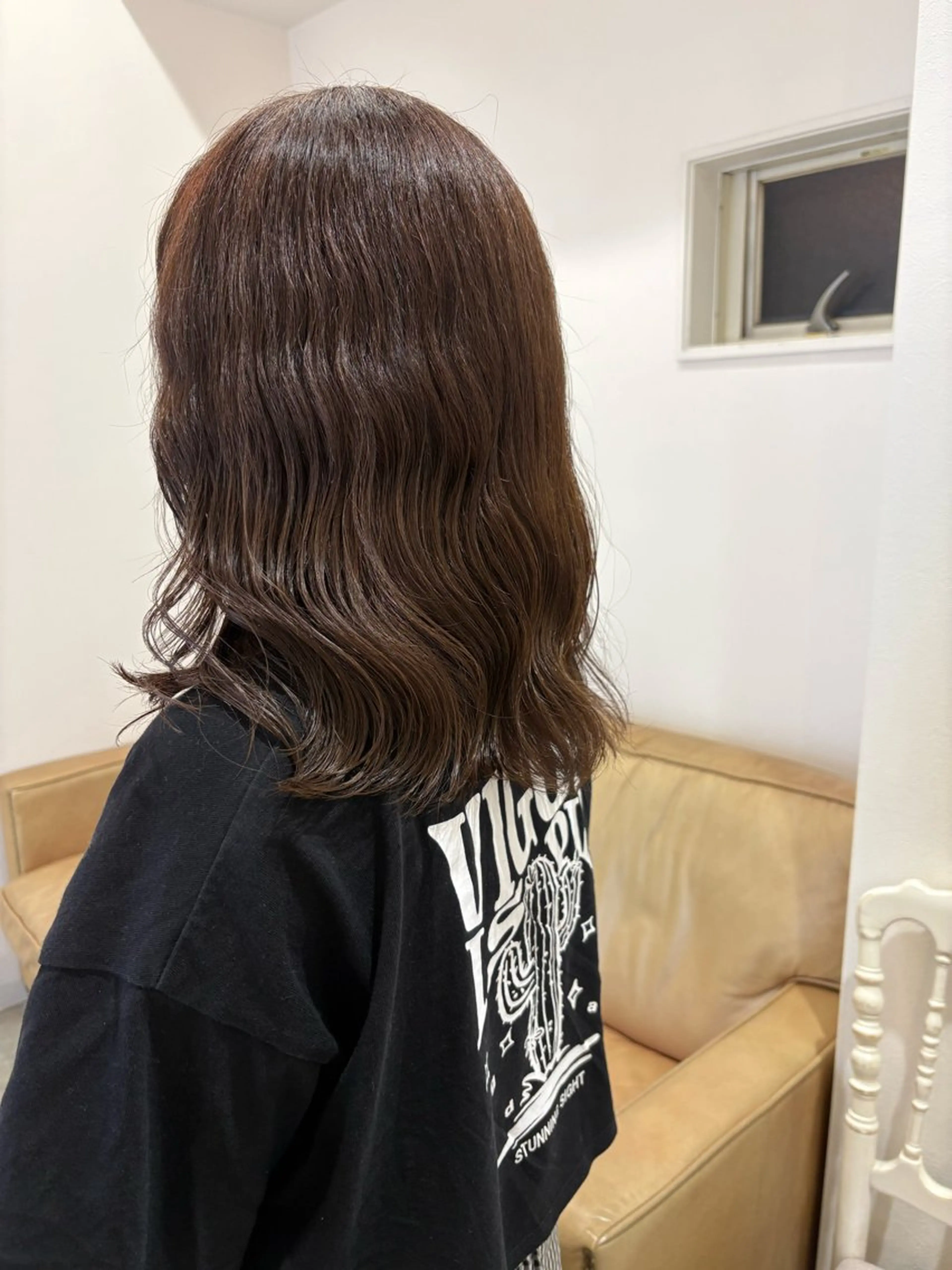 ミディアム カラー ブラウンカラー カシータヘア所属・前田 彩花のヘアスタイル