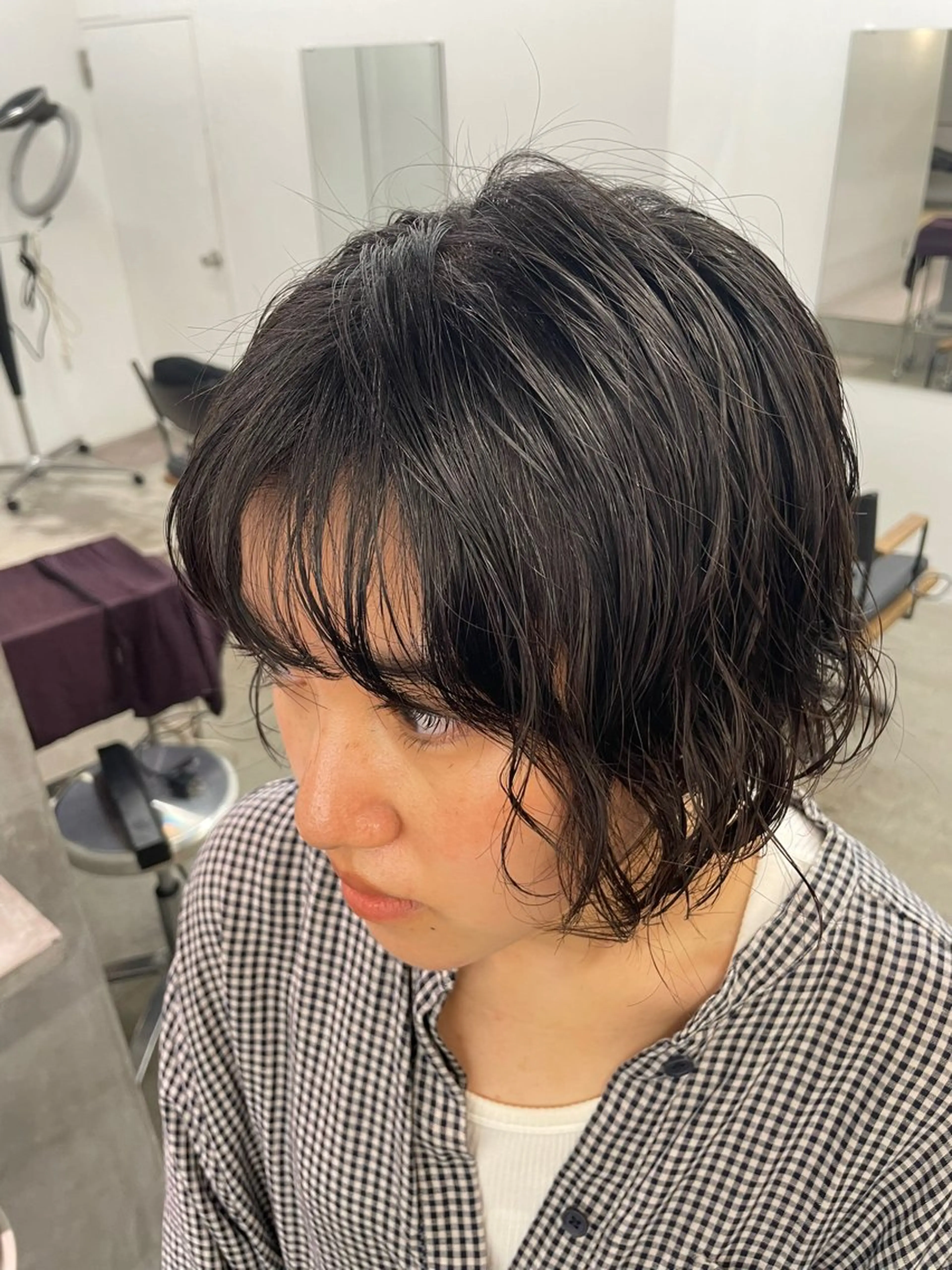 ショート パーマ カット パーマ 【お洒落パーマ】 Elme　肥塚康汰郎のヘアスタイル