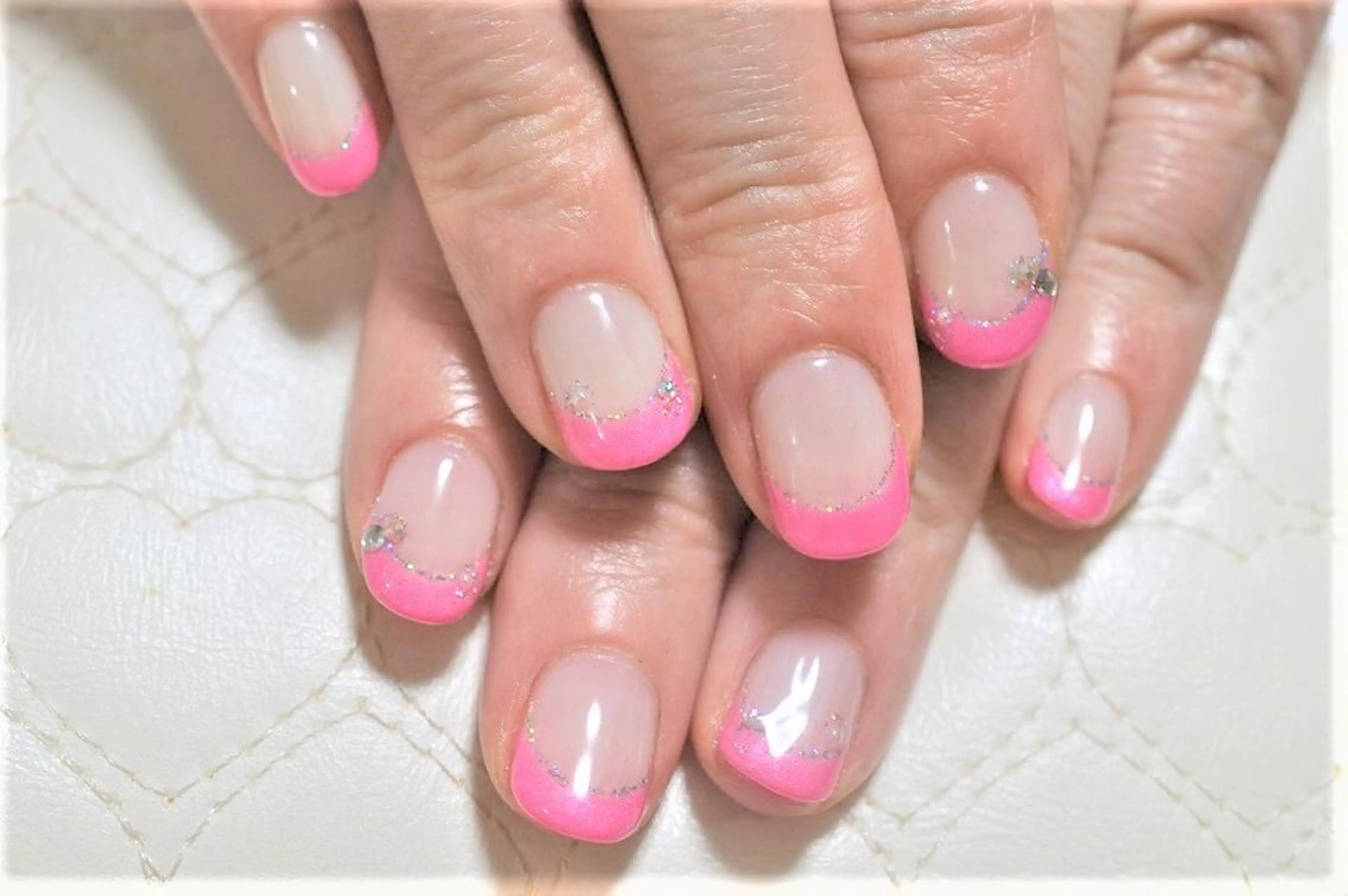 ネイル フットネイル フレンチネイル ジェルネイル nail Haniel所属・半蔵門サロンハニエル 魅神 ちよのネイルデザイン