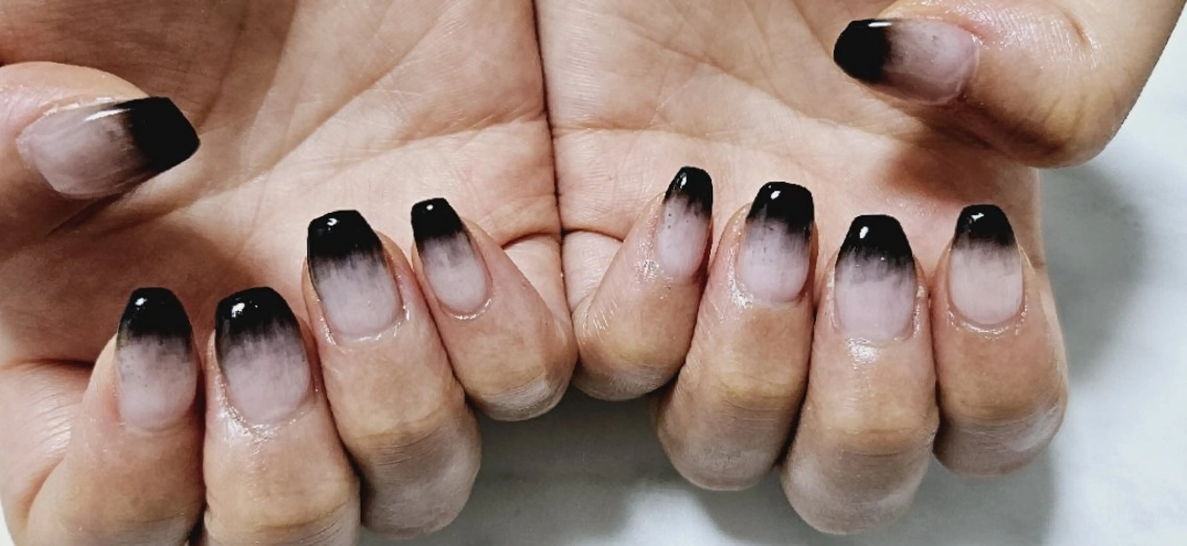 ネイル グラデーション ハンドネイル shellnail さなえのネイルデザイン