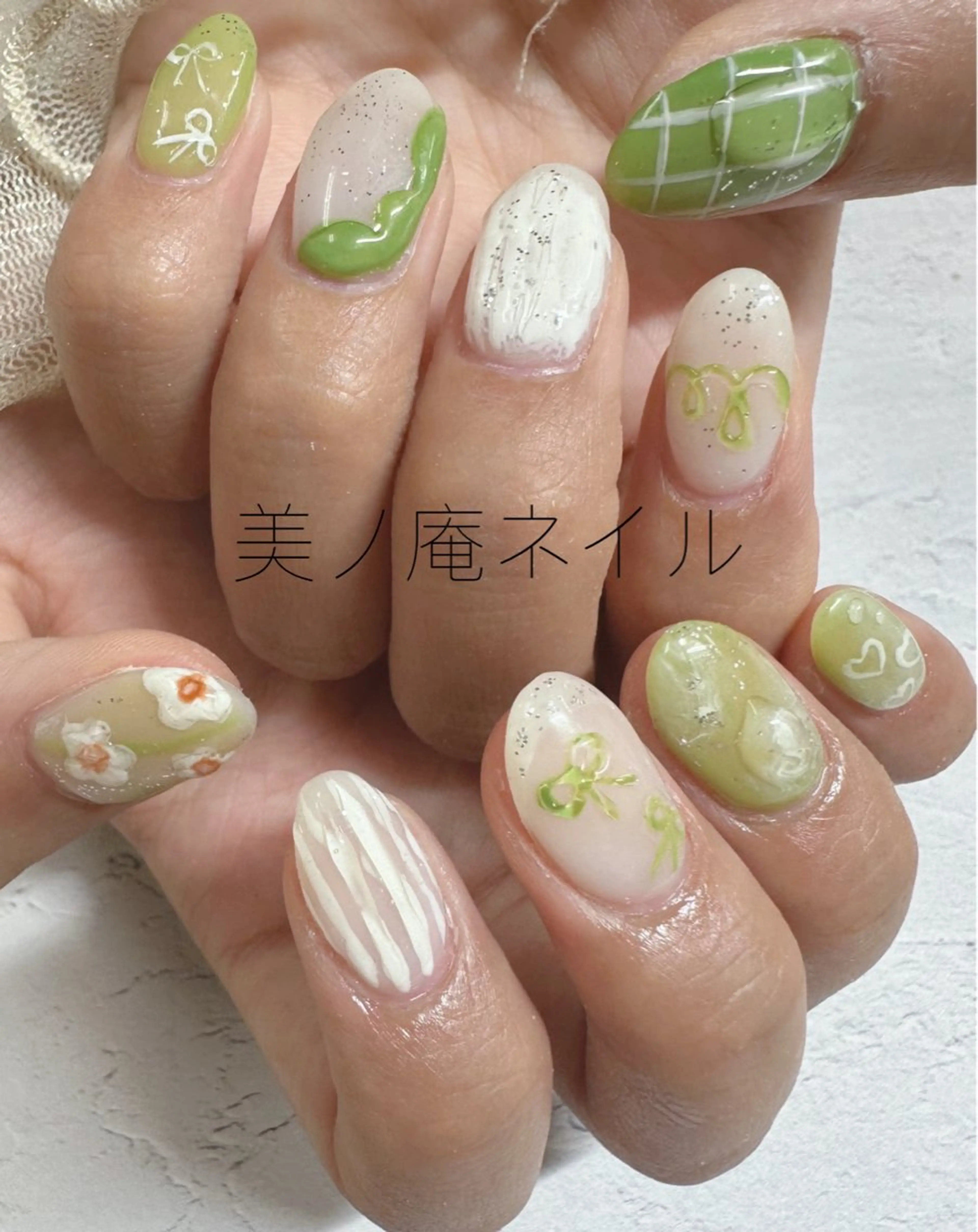 ネイル 夏ネイル 美ノ庵ネイルサロン メトロポリタン前店のネイルデザイン