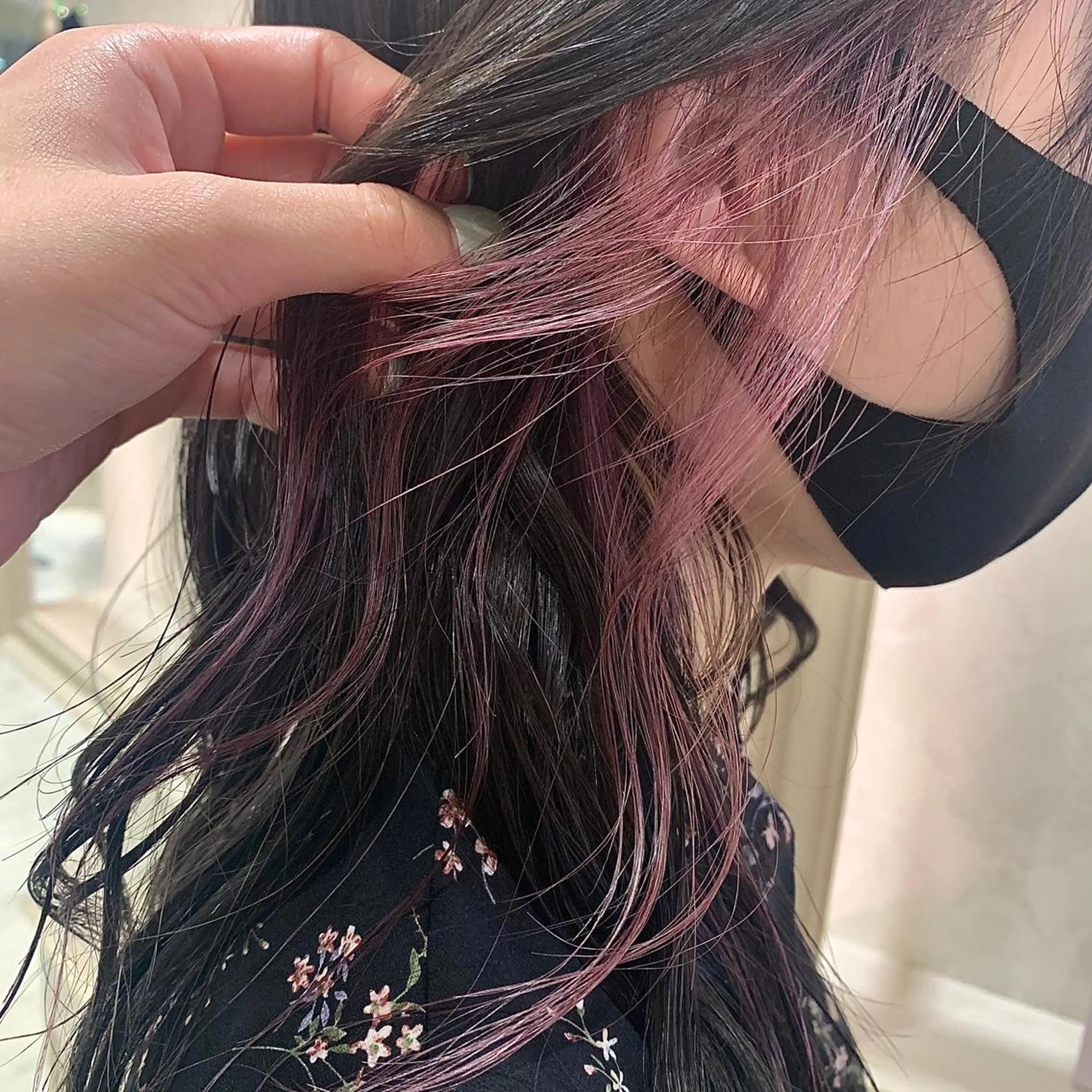 カラー イヤリングカラー ヘアカラー 🍪ﾖｼｲﾊﾙﾈ🍪 ﾗﾍﾞﾝﾀﾞｰｶﾗｰのヘアスタイル